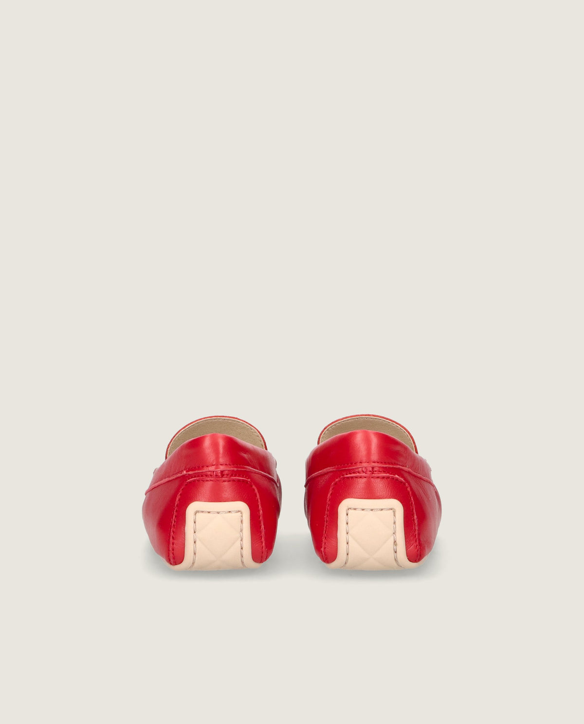 Josephine Red Leather Loafers
