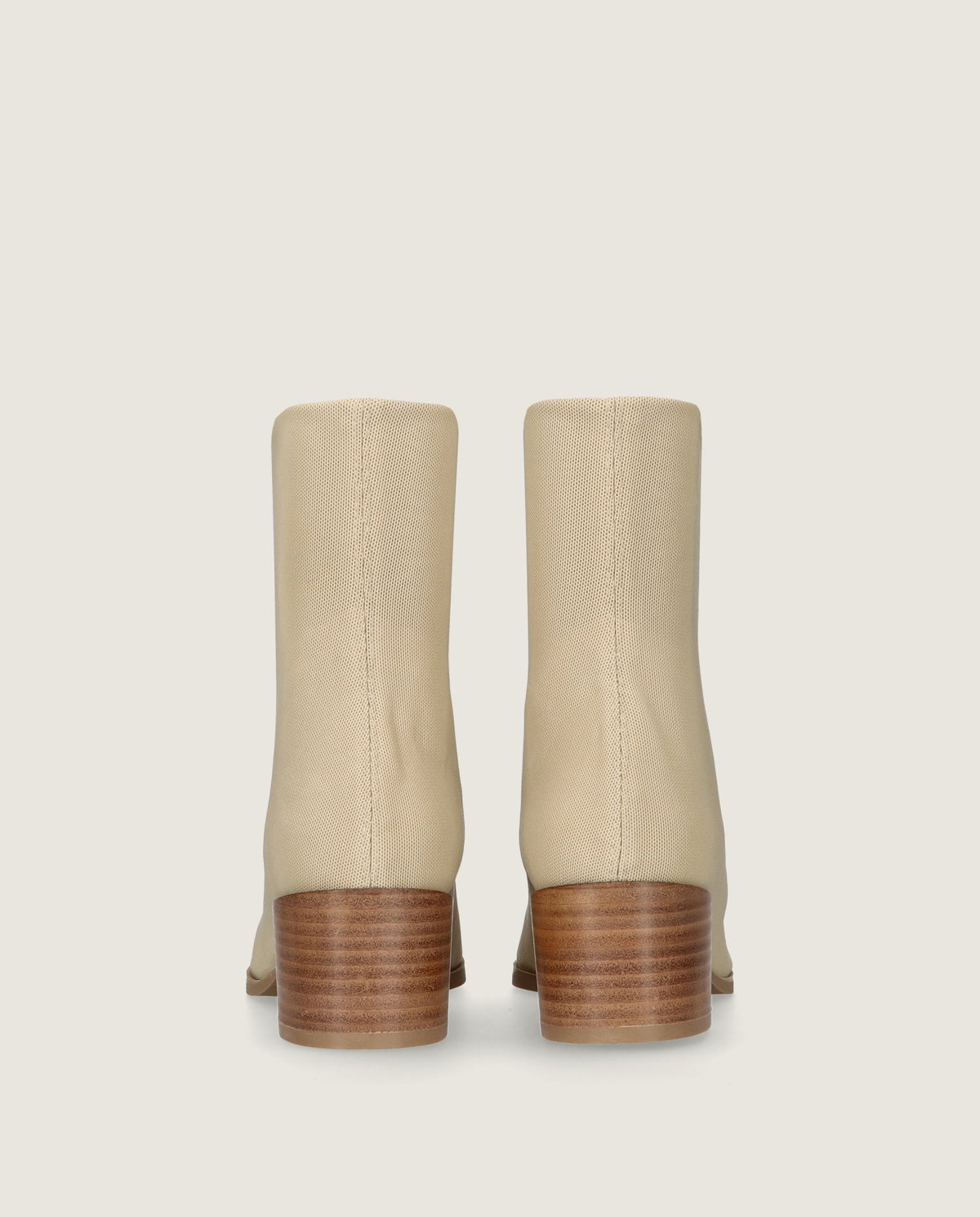 Sharon Beige Woven Ankle Boots