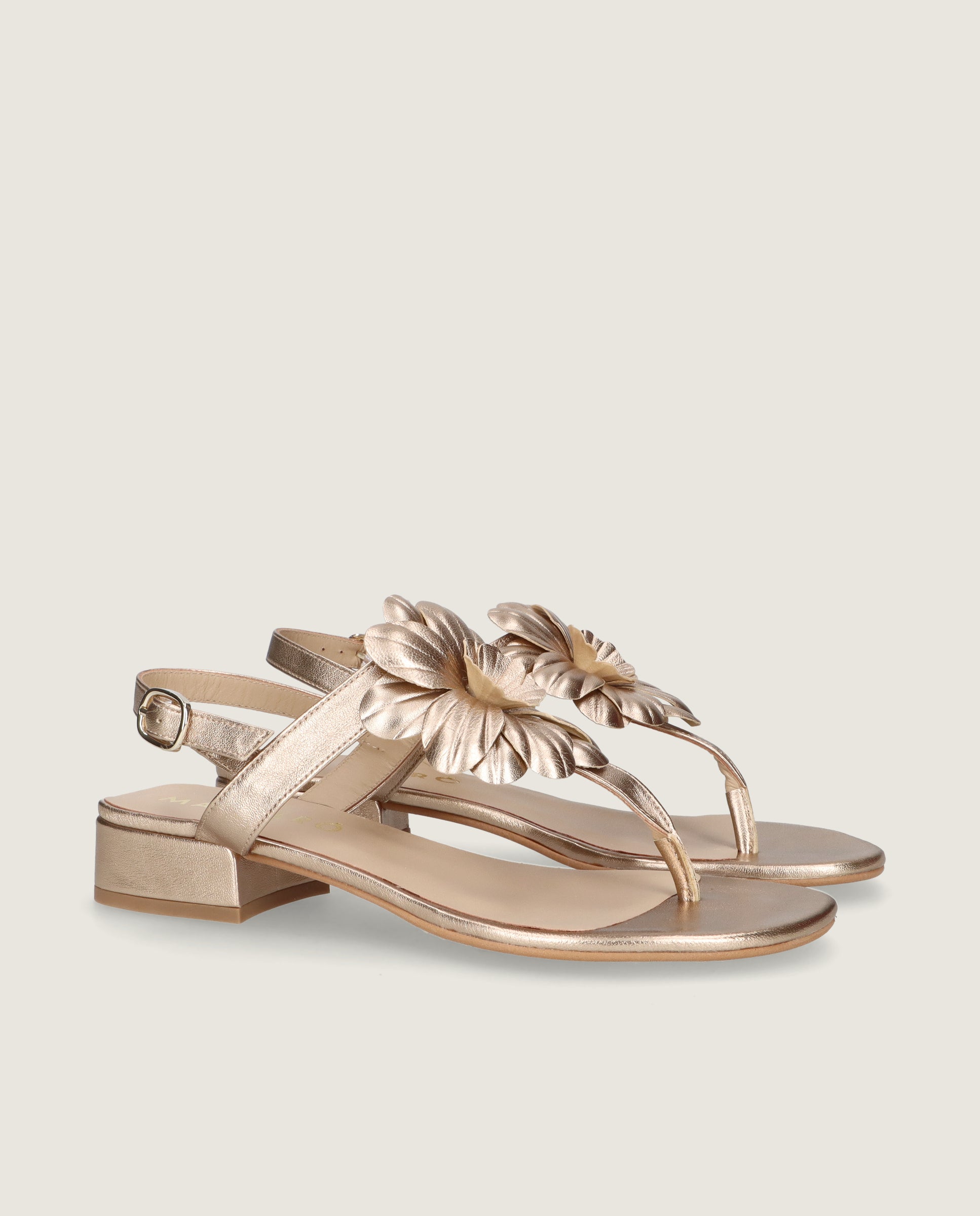 Sandalias Amelie Rosas Piel