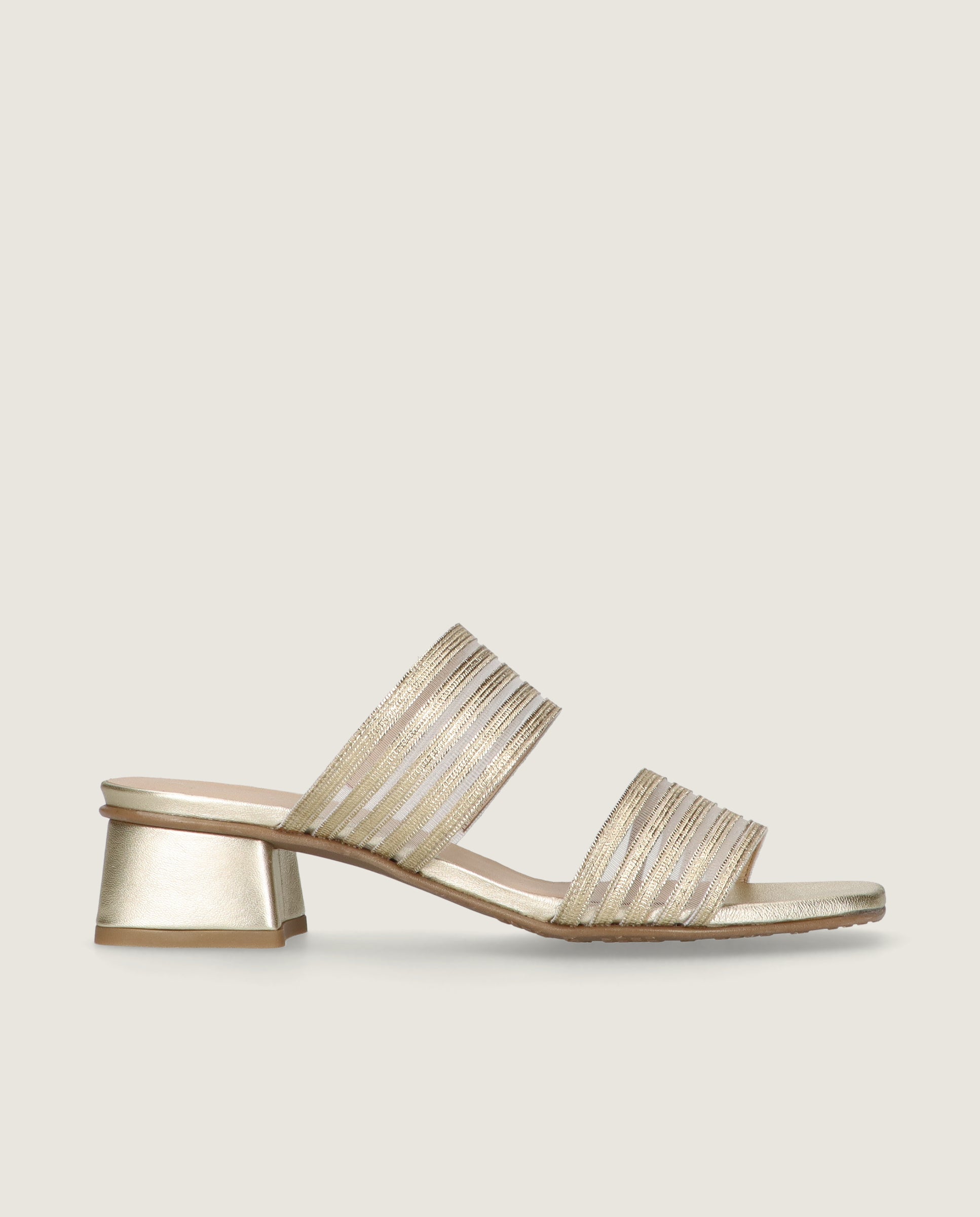 Sandalias Cannes Dorados Tejidos