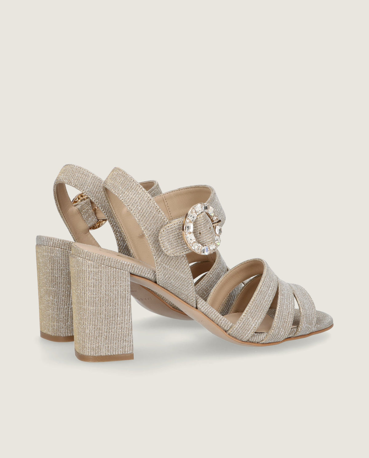 Ruth Sandals Silver Metallic Weaves