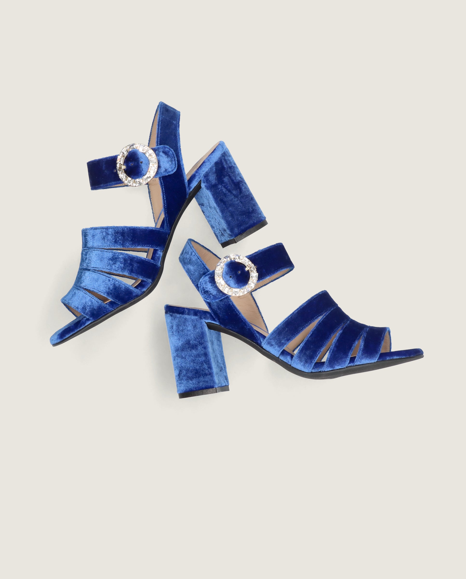 Sandales tissées bleues Ruth