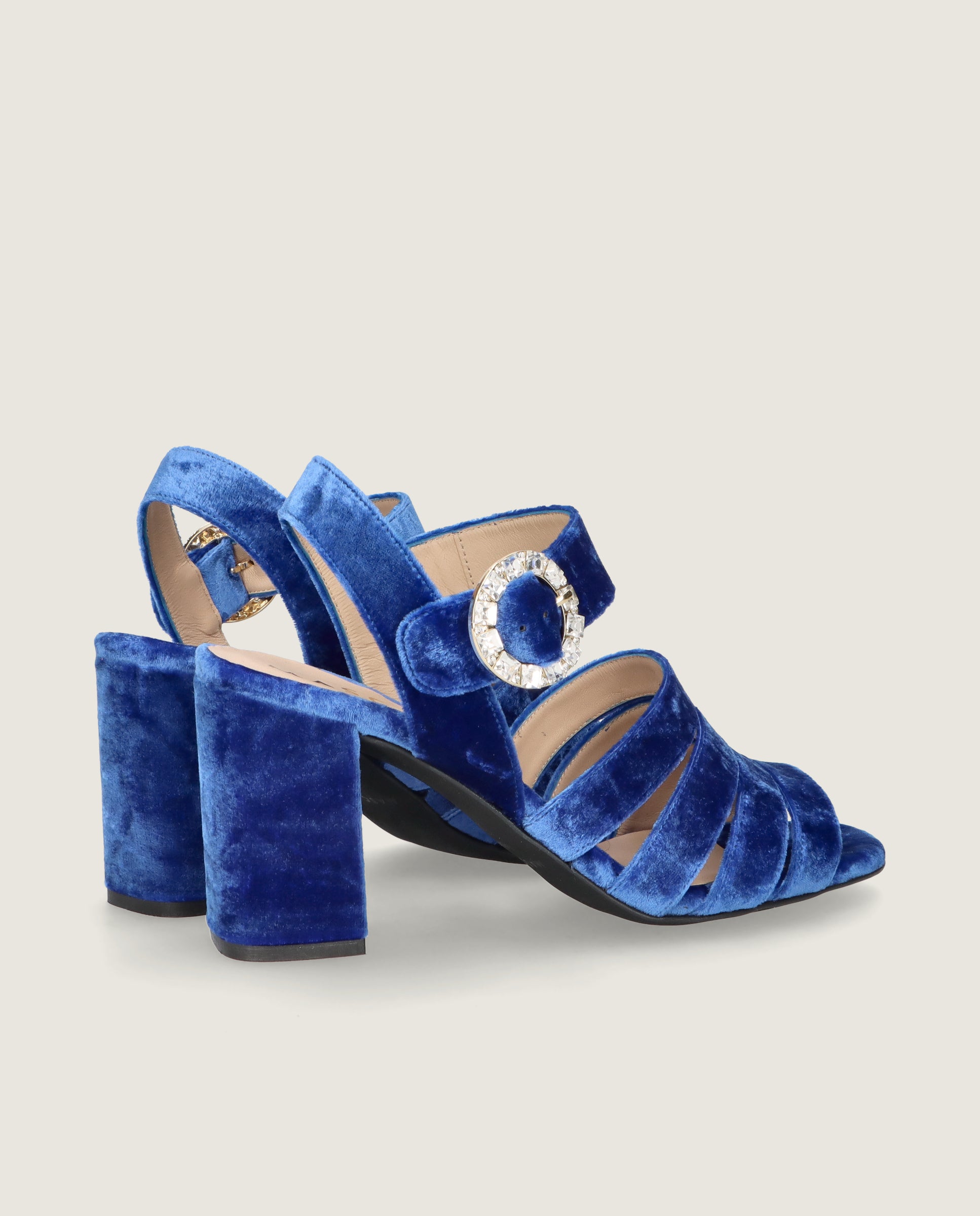Sandales tissées bleues Ruth