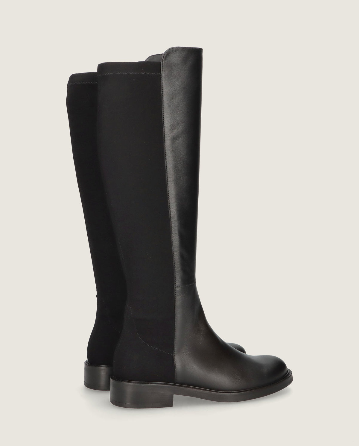 JANNE Stiefel Schwarz Leder