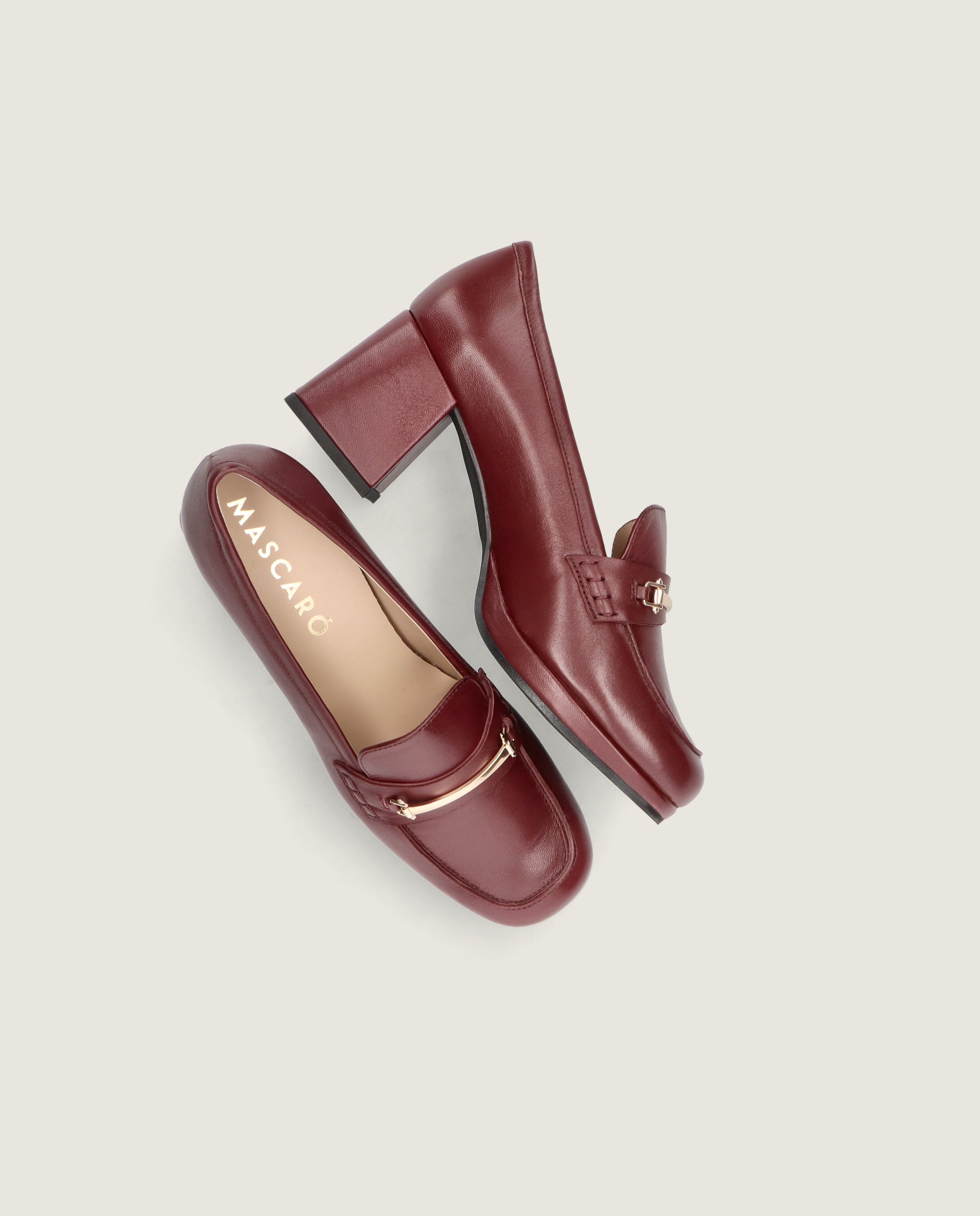 Loafers Gillian Rojos Piel