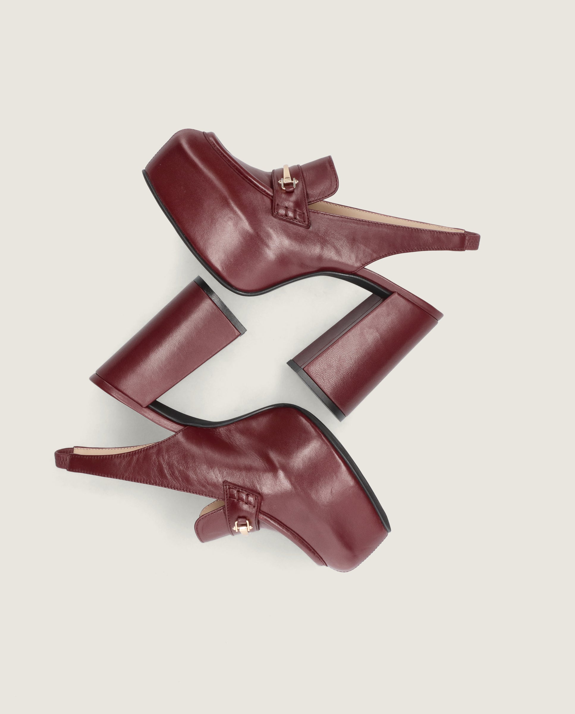 Loafers Anna Azules Piel