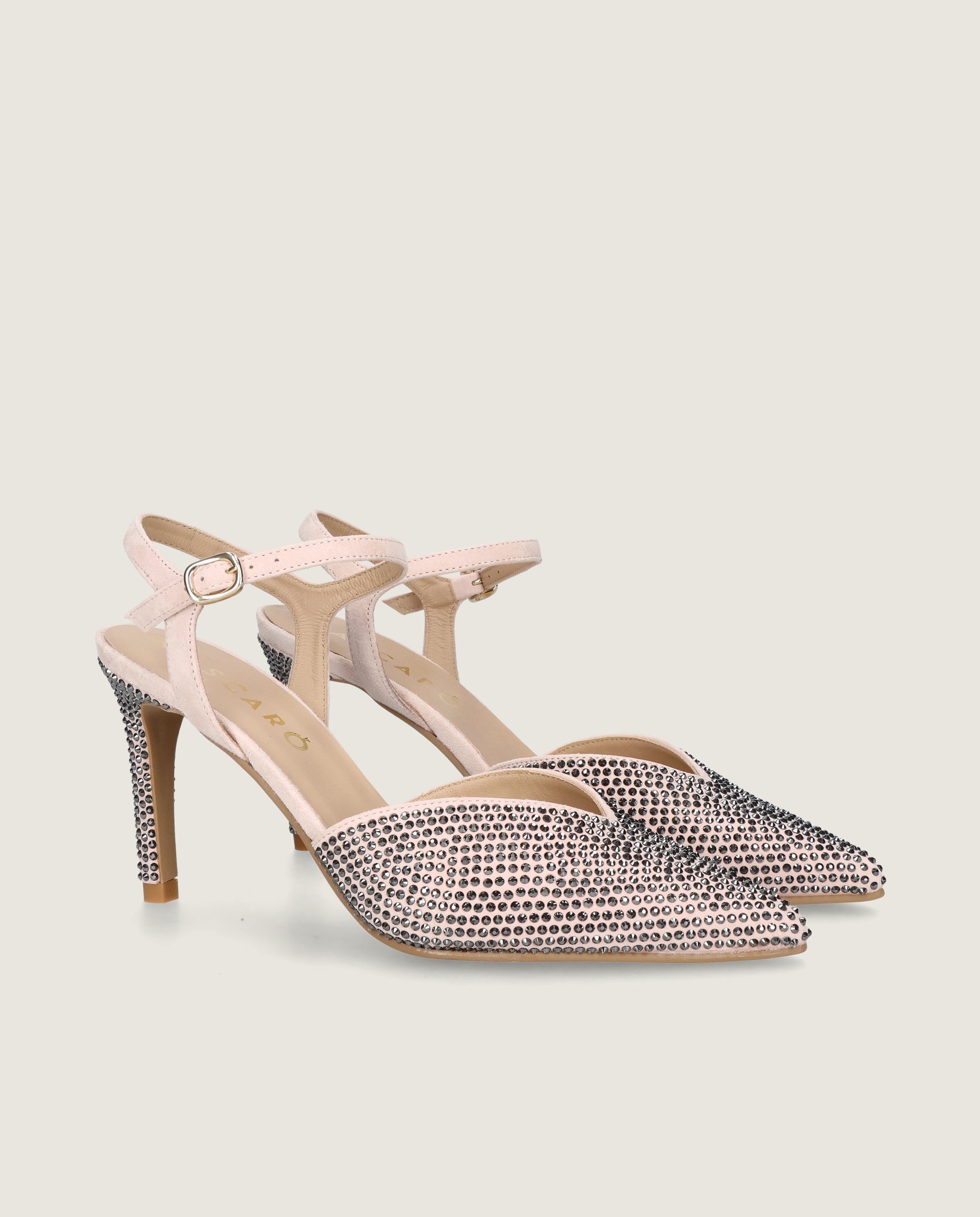 Image of Renata Pump in makeup pink suede by Mascaro