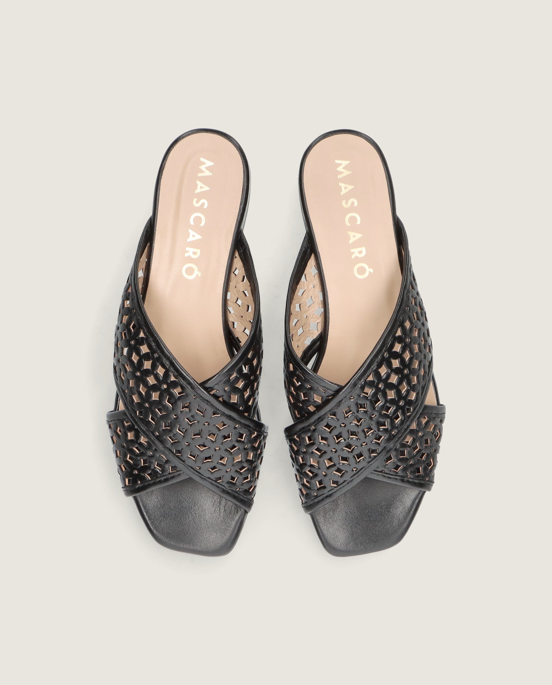 Sandalias Eva Negros Piel