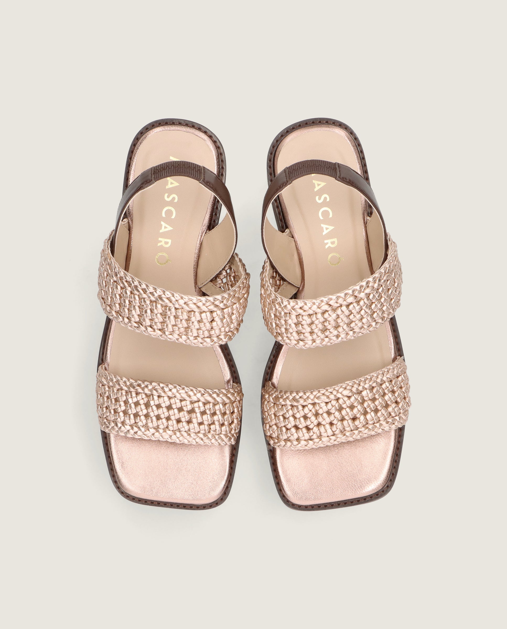 Alternative Ansicht von Sandalias Ariana Dorados Pieles metalizadas von Mascaro