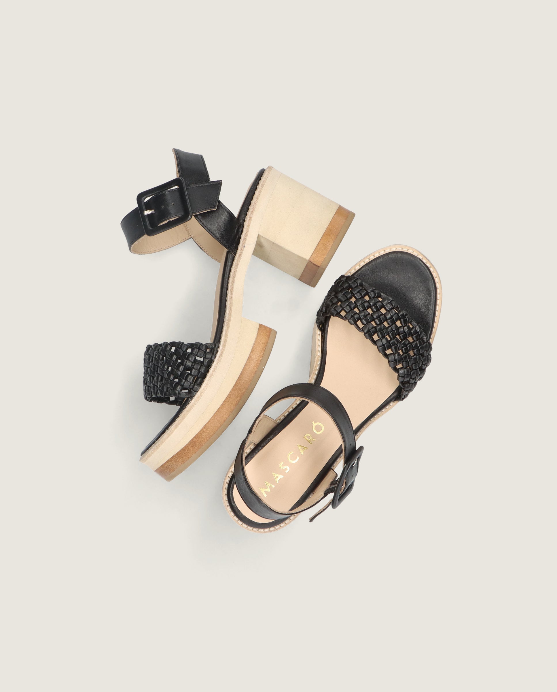 Sandalias Corfu Negros Piel