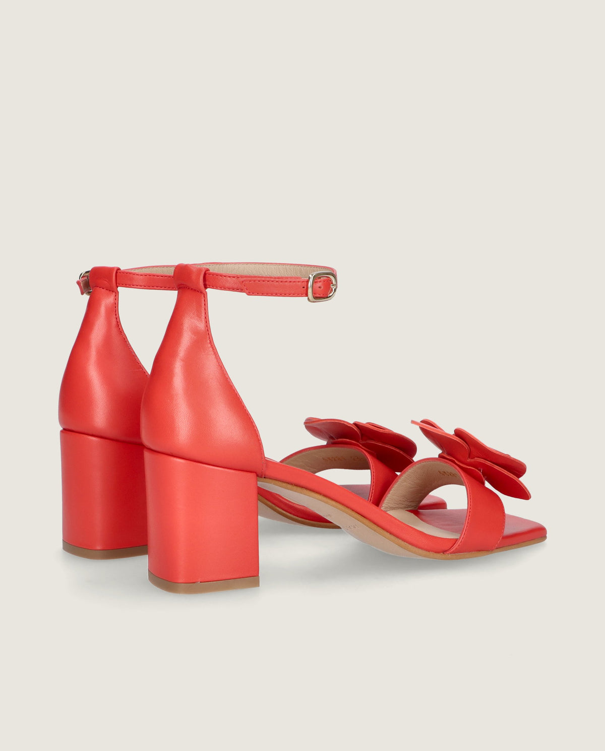 Sandalias Annie Rojos Piel