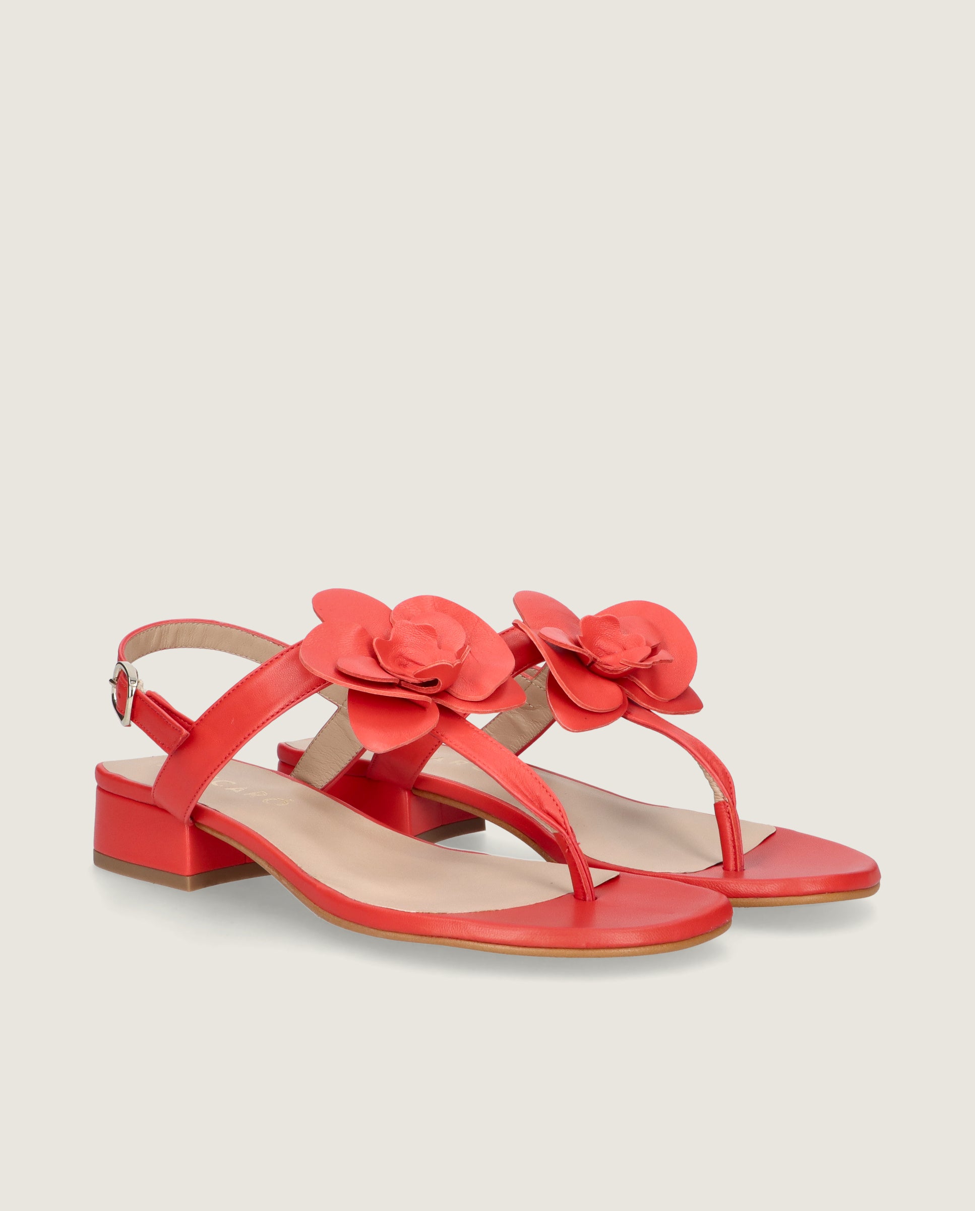 Imagen de Sandalias Amelie Rojos Piel por Mascaro