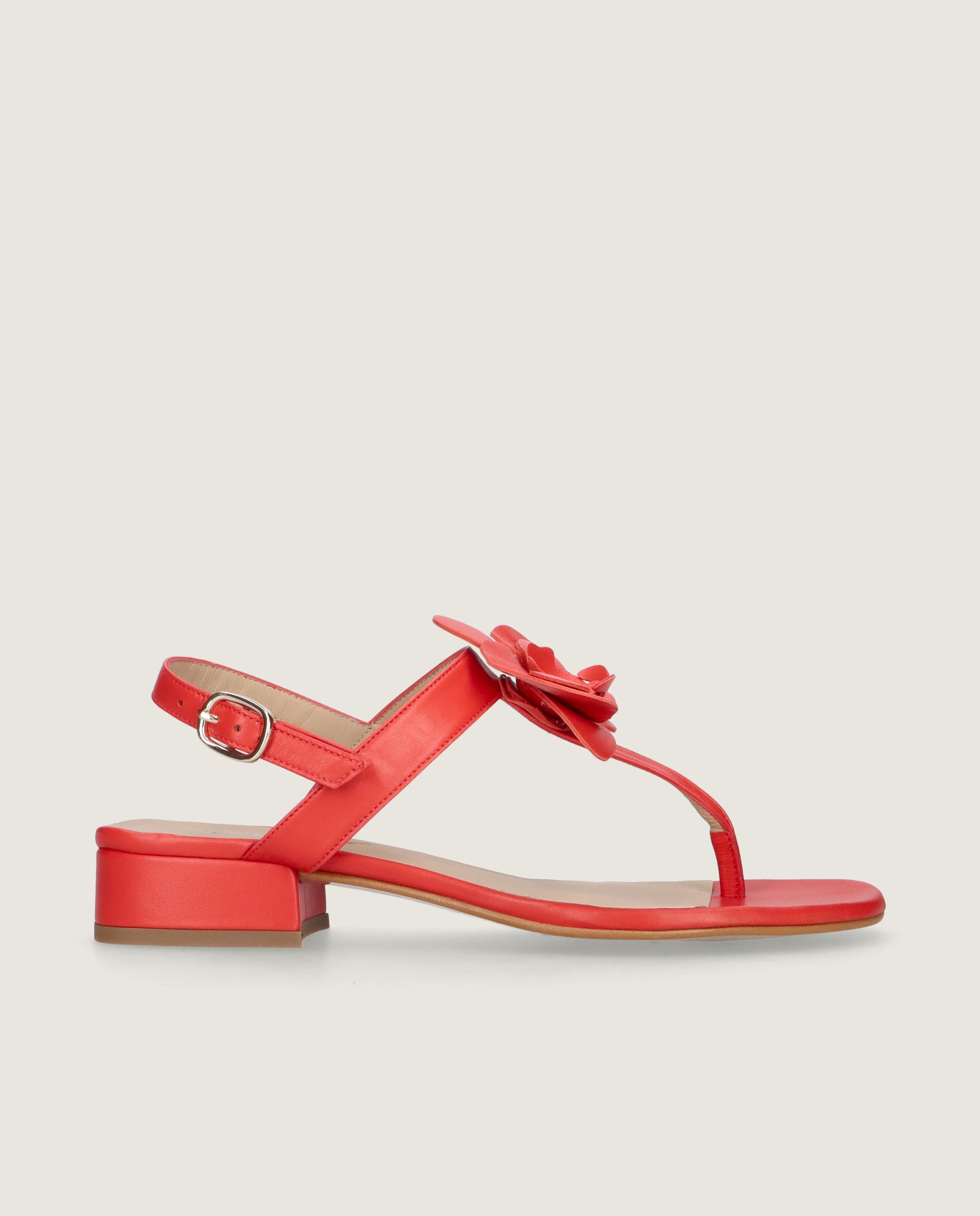 Sandalias Amelie Rojos Piel