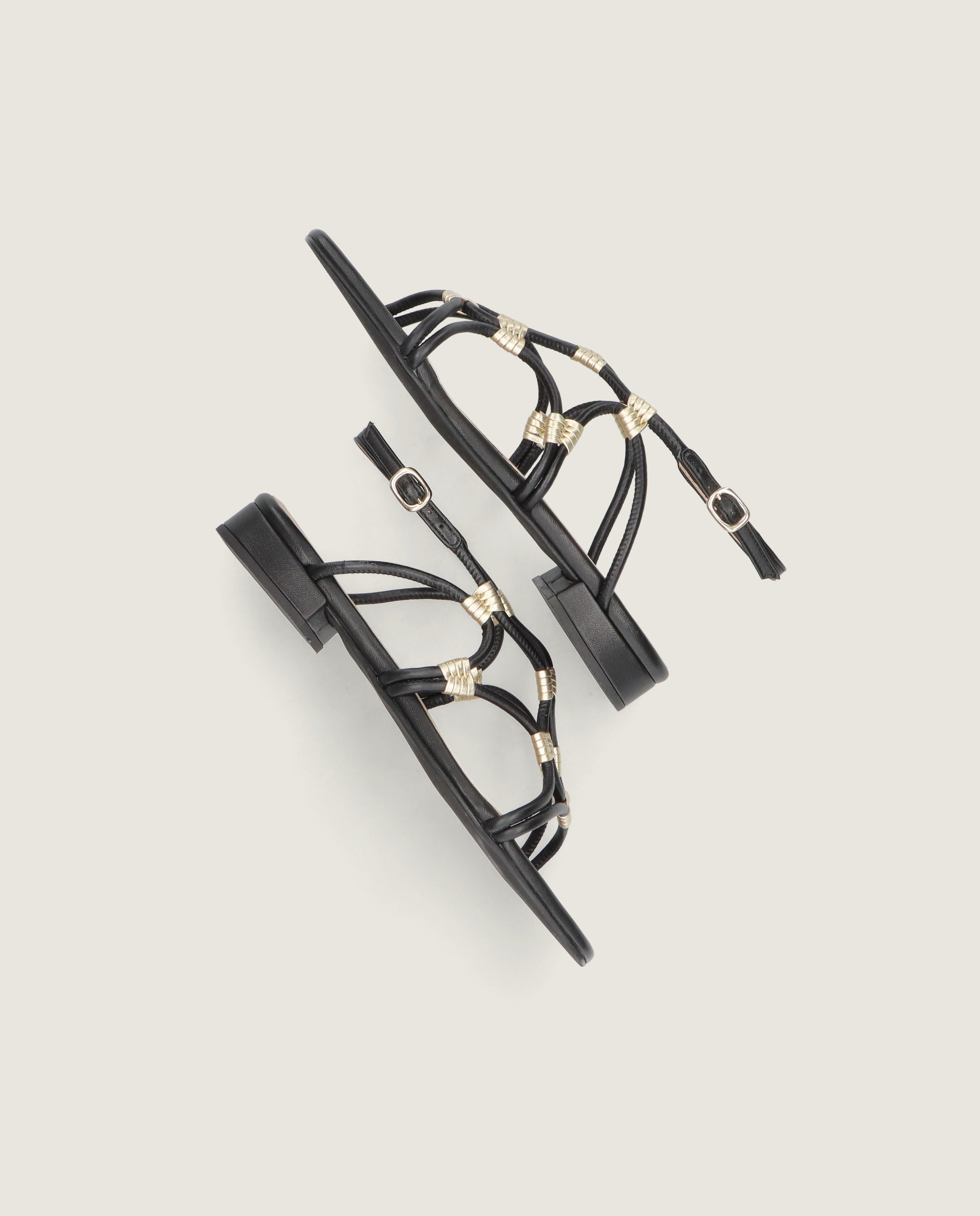 Sandalias Eva Negros Piel