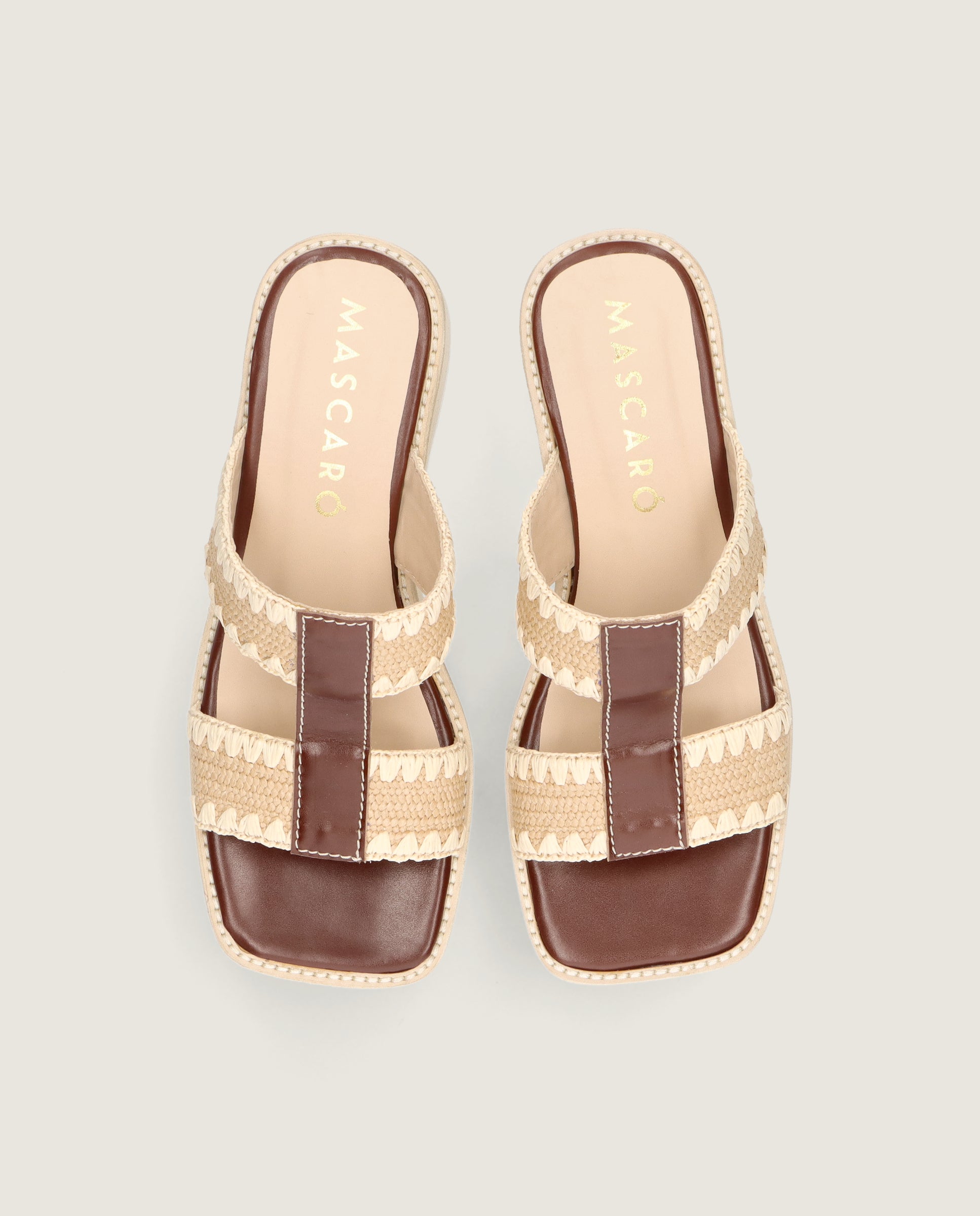 Sandalias Ariana Marrones Piel