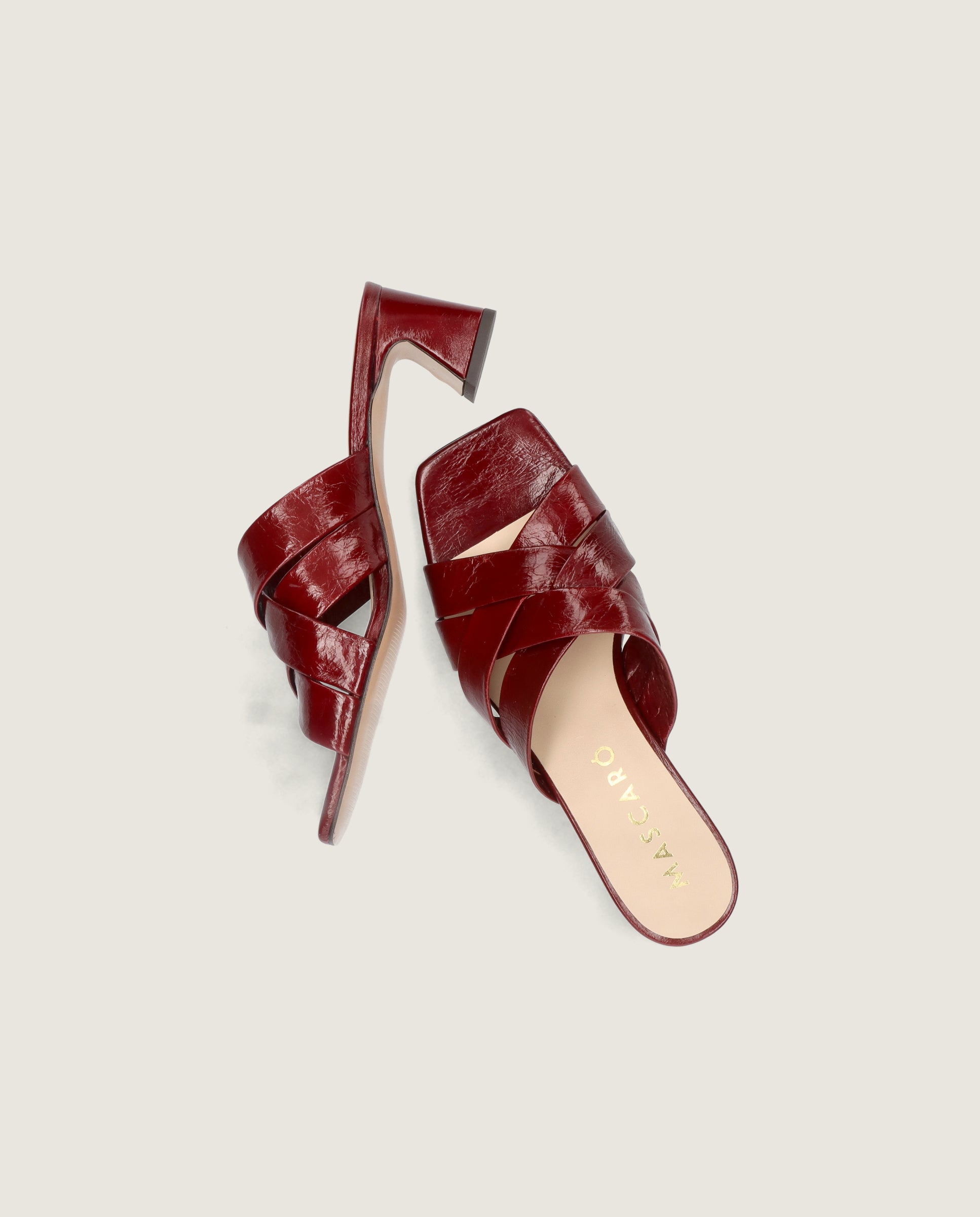 Sandalias Paula Rojos Piel