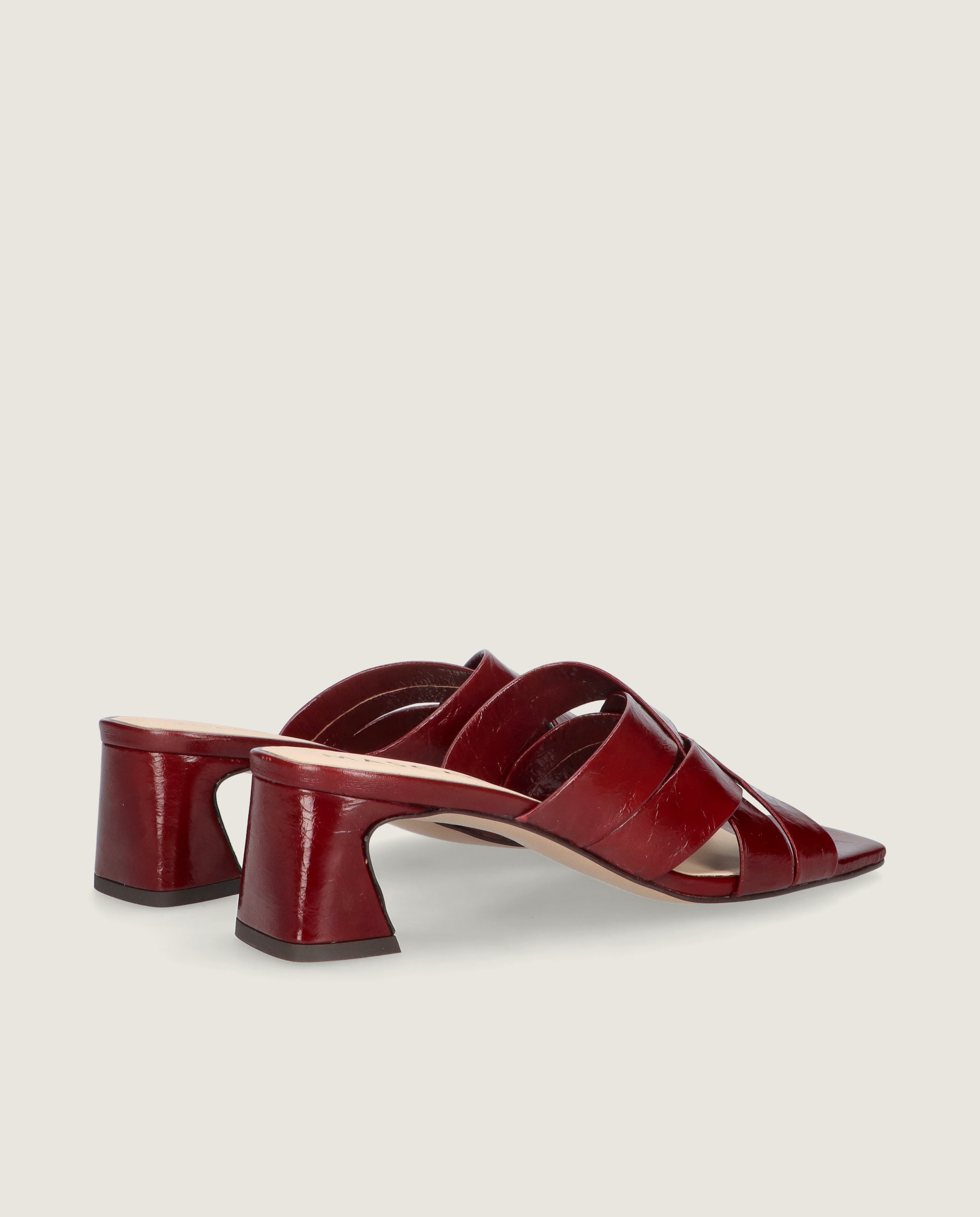 Sandalias Paula Rojos Piel