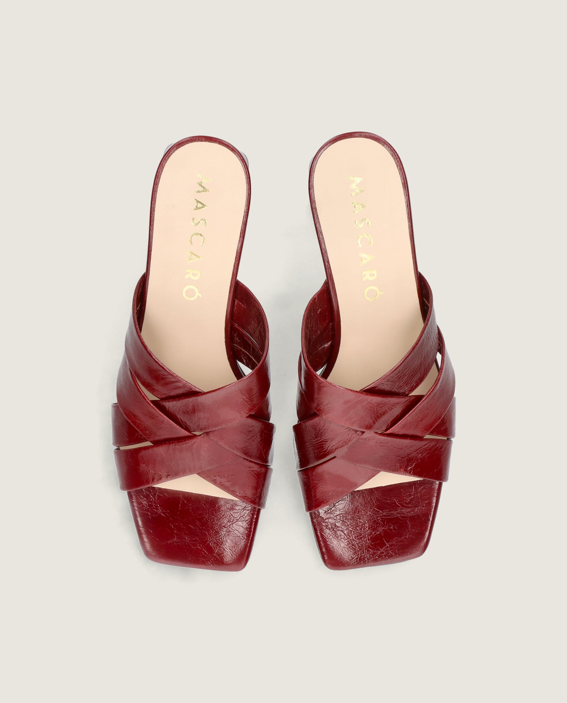 Sandalias Paula Rojos Piel