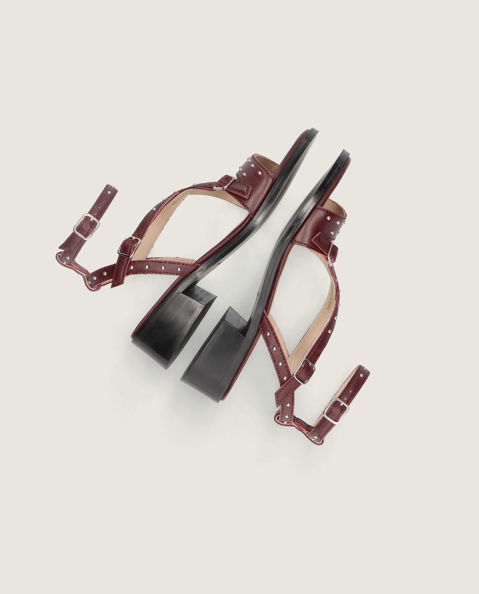 Sandalias Lulu Rojos Piel