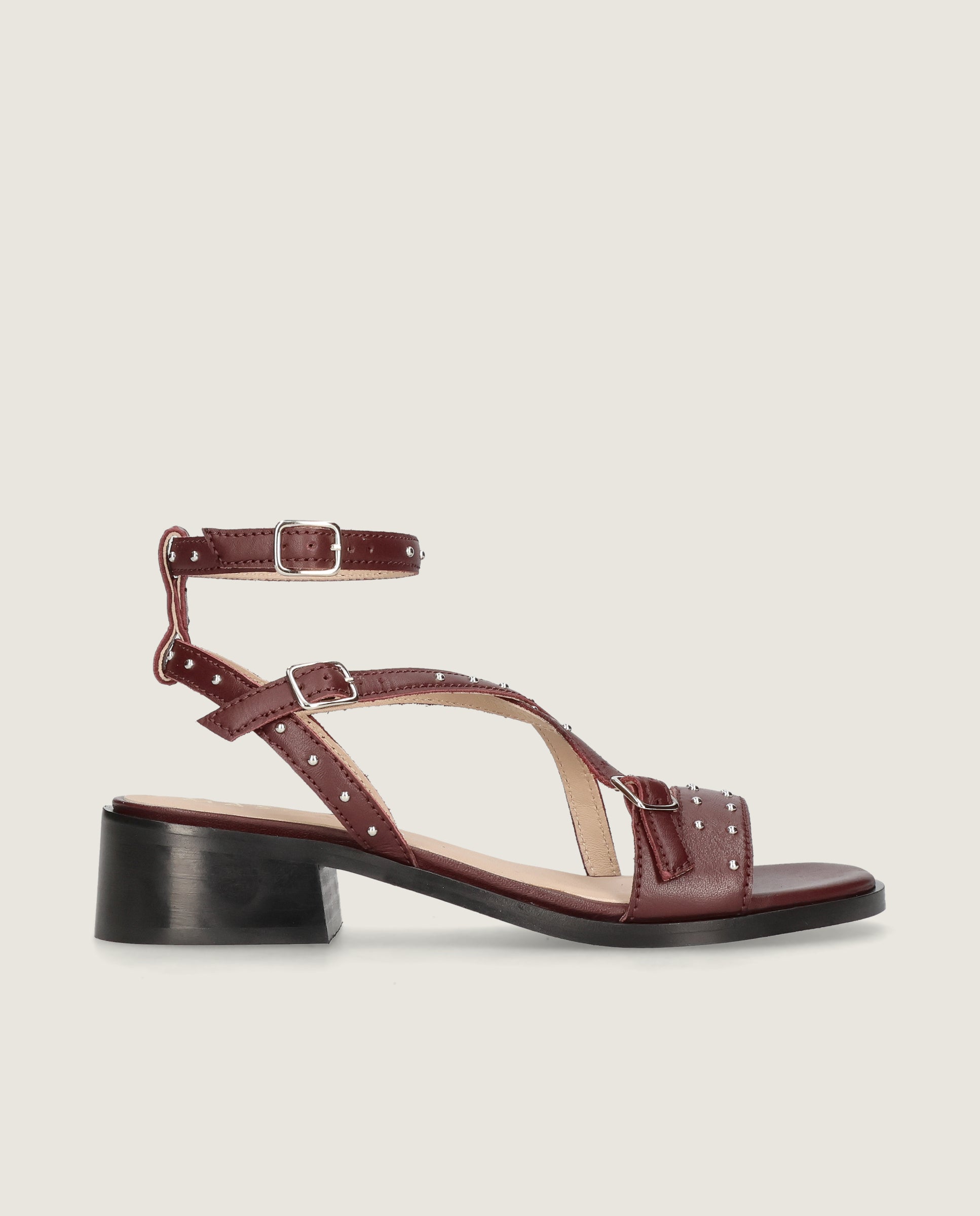 Sandalias Lulu Rojos Piel