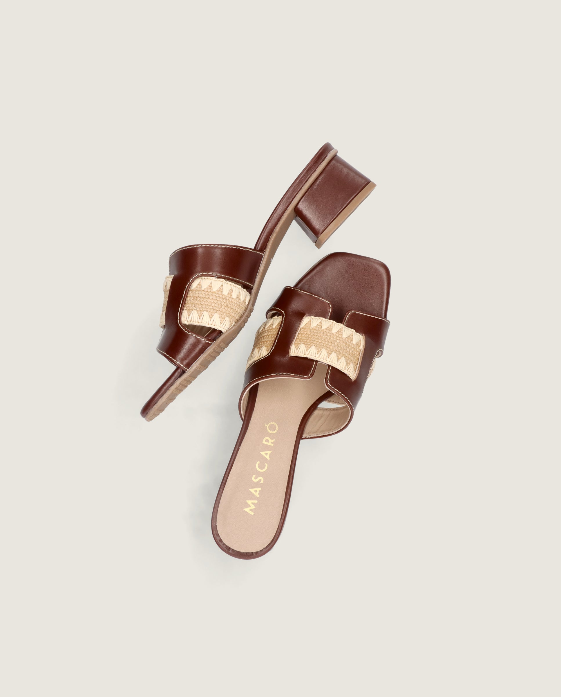 Sandalias Cannes Marrones Piel