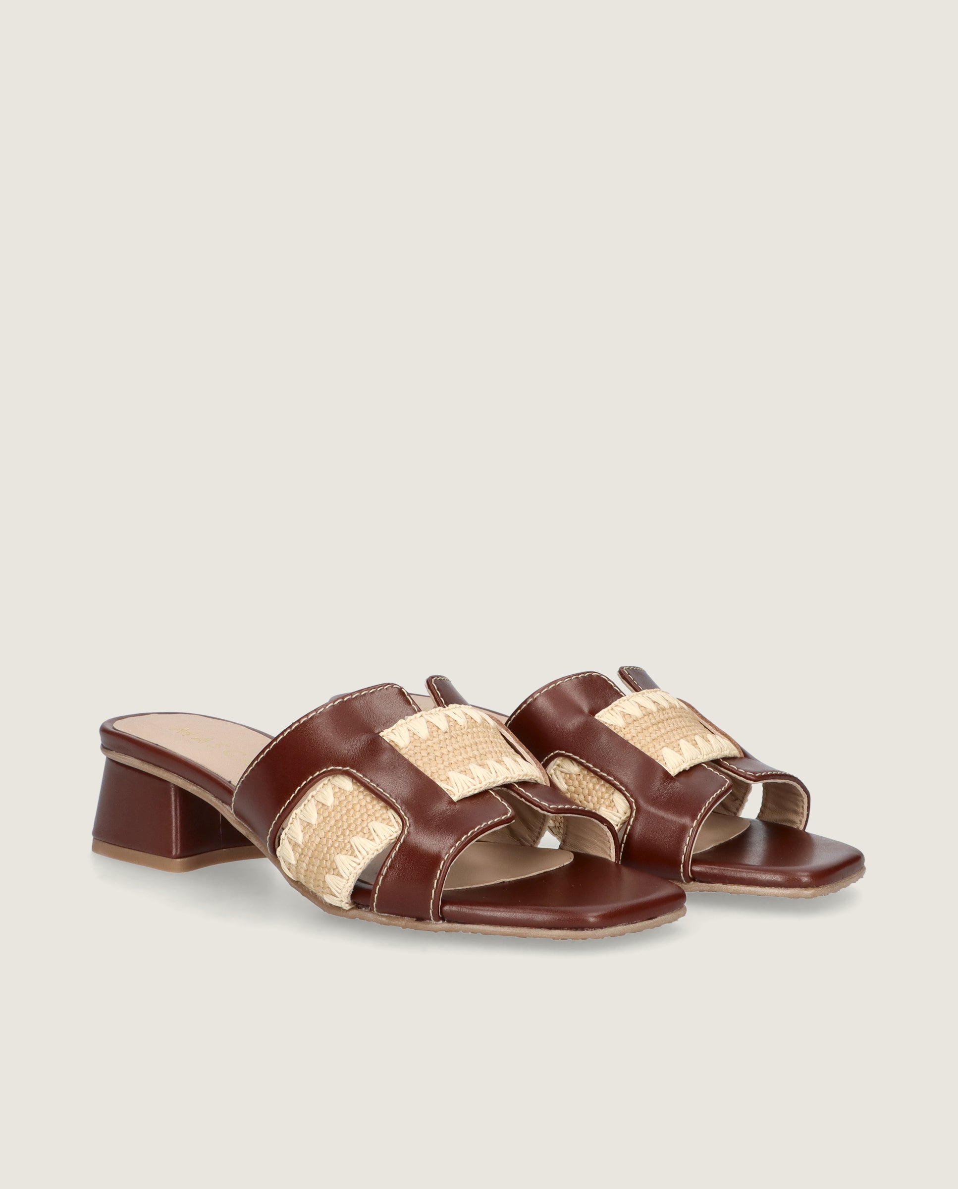 Imagen de Sandalias Cannes Marrones Piel por Mascaro