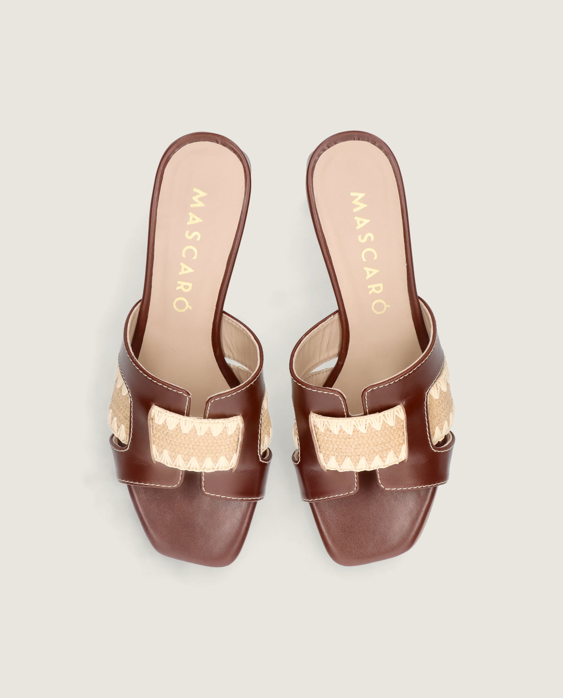 Sandalias Cannes Marrones Piel