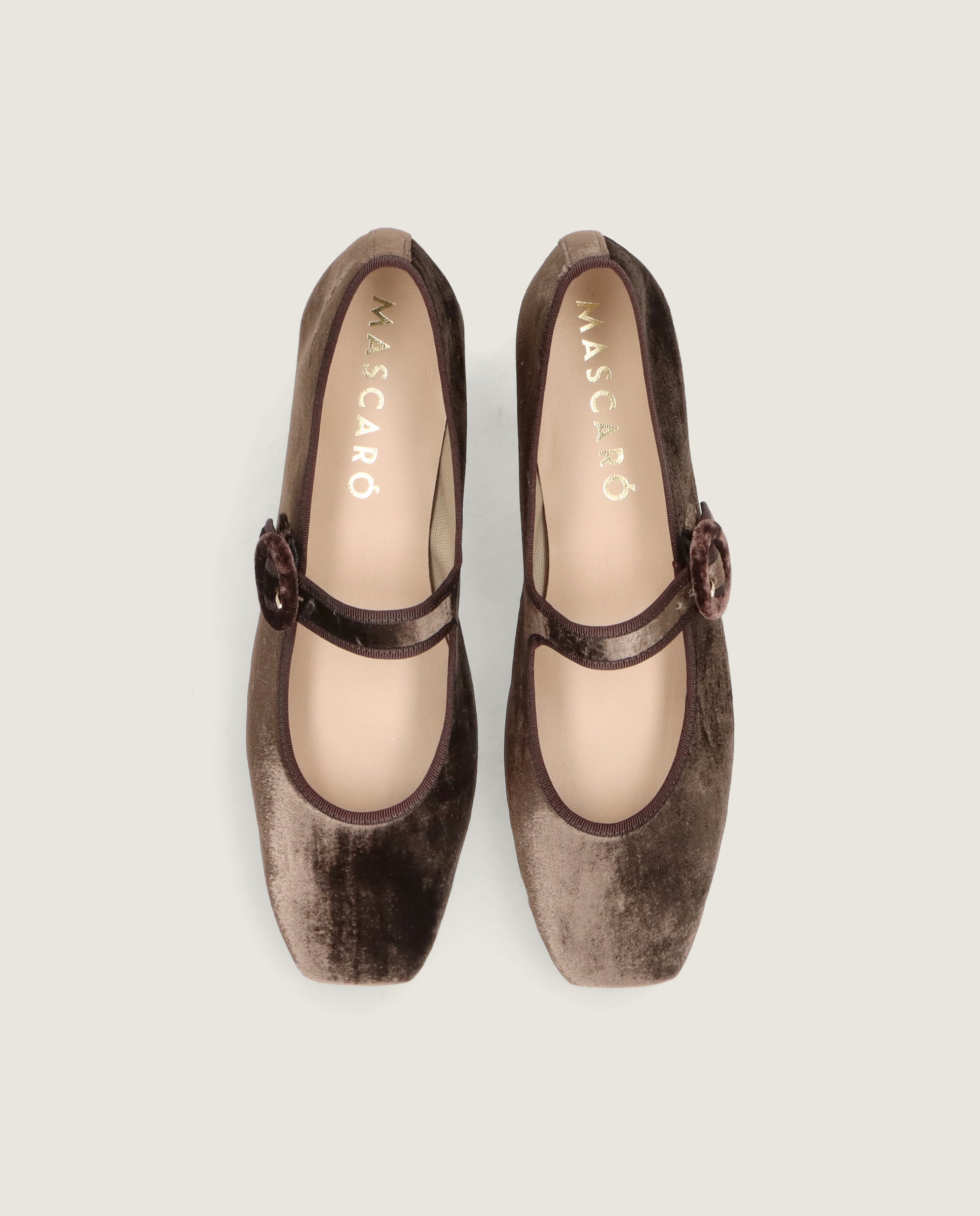 Vista alternativa de Bailarinas Mayra Marrones Tejidos por Mascaro