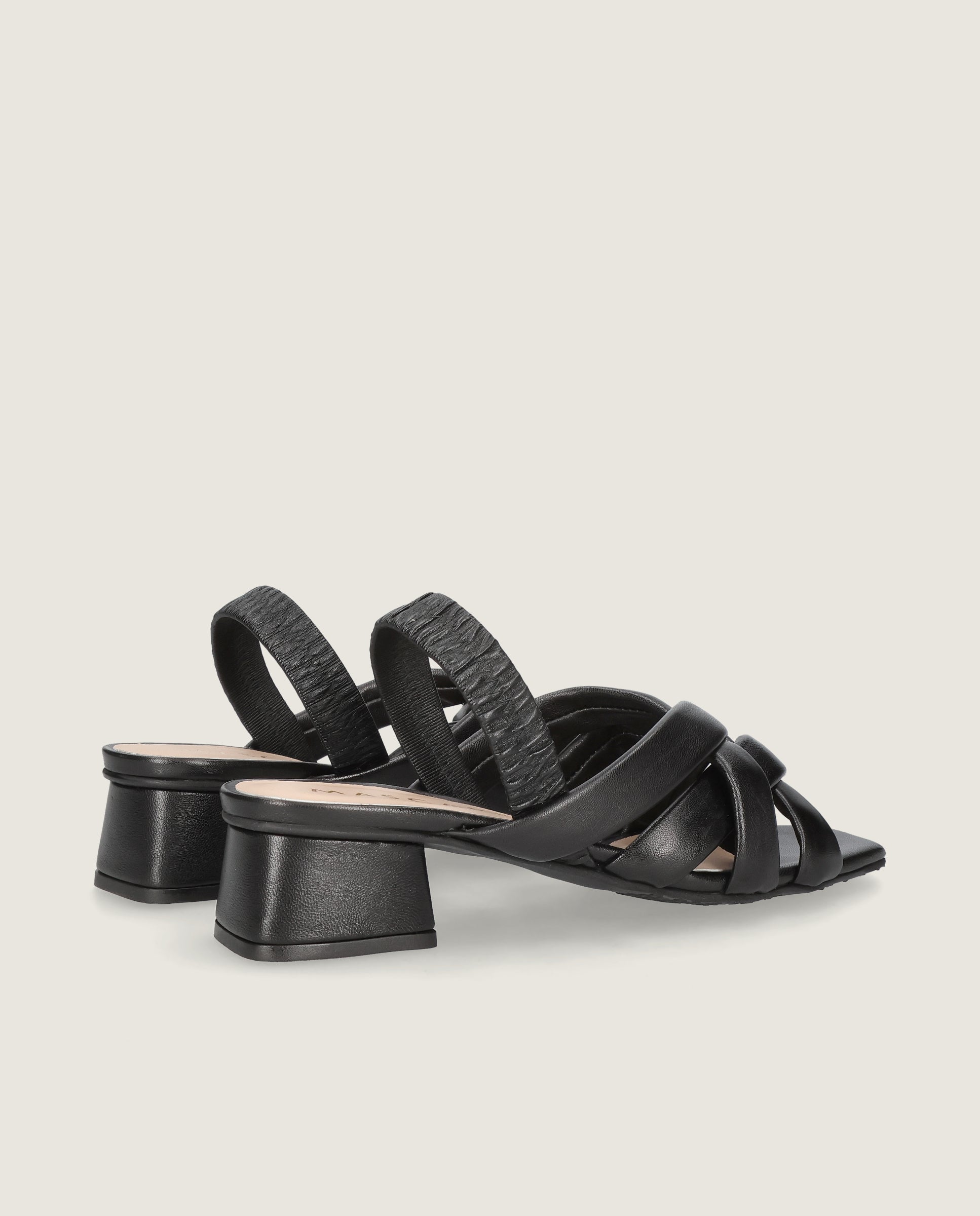 Sandalias Cannes Negros Piel