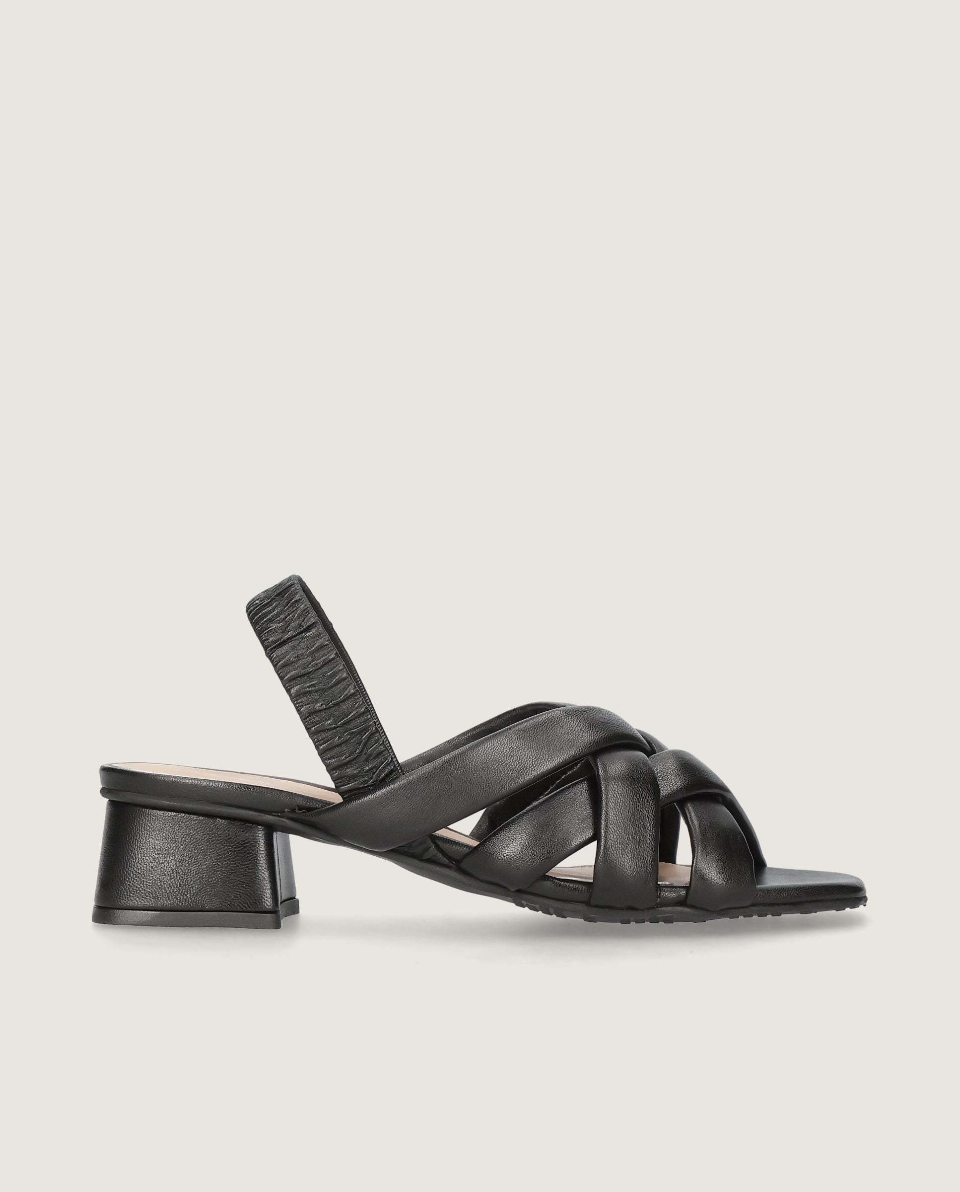 Sandalias Cannes Negros Piel
