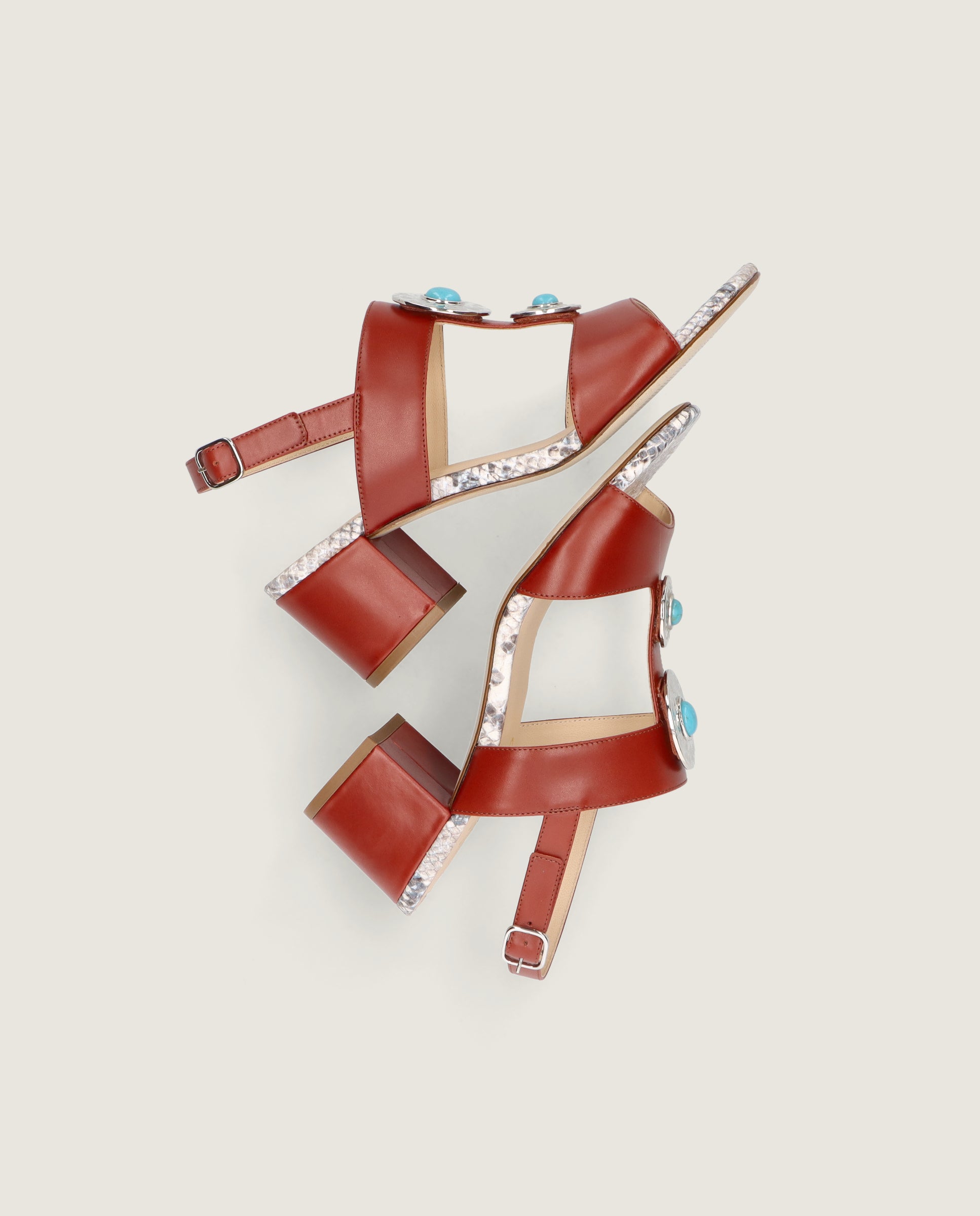 Sandalias Emilia Rojos Piel