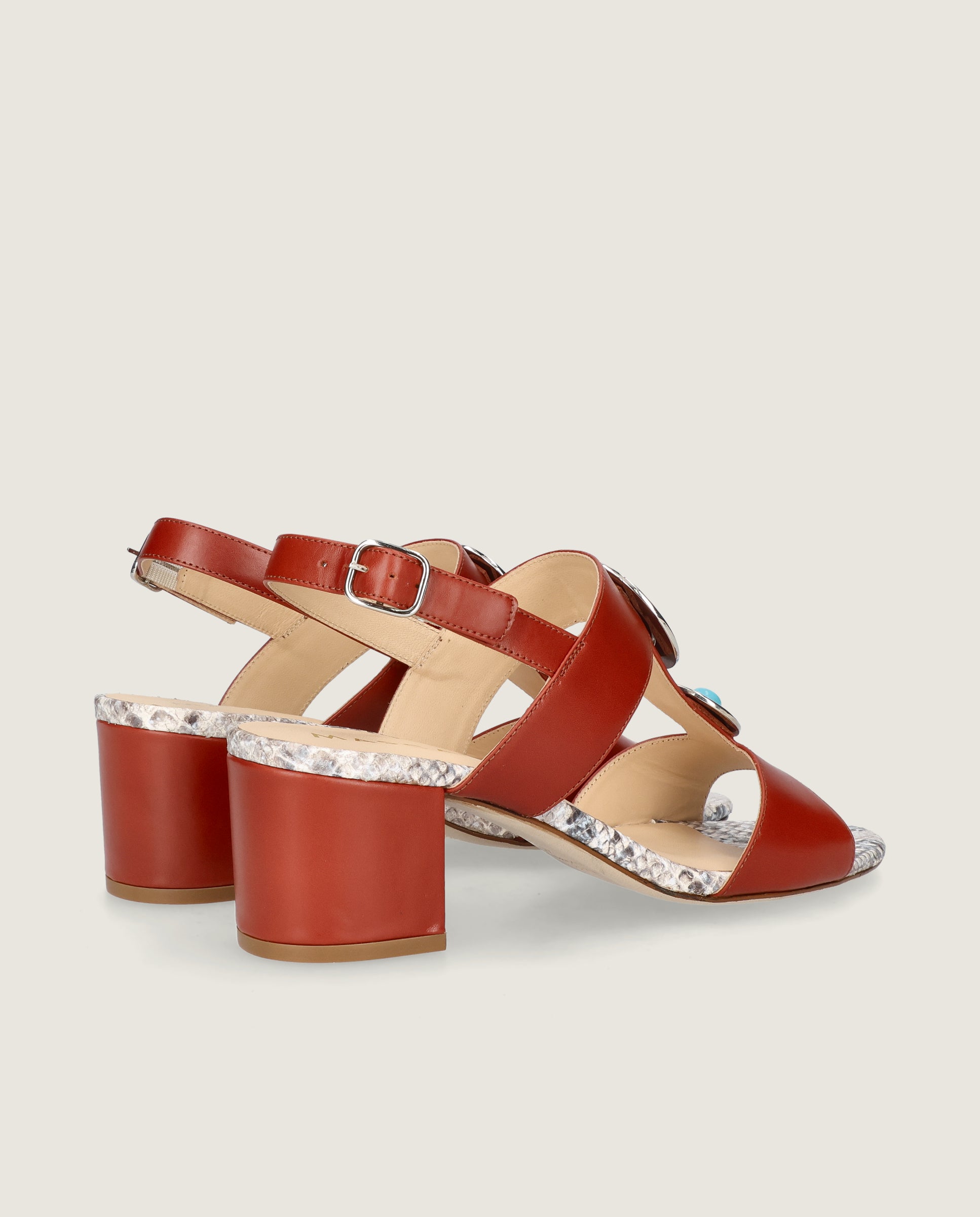 Sandalias Emilia Rojos Piel