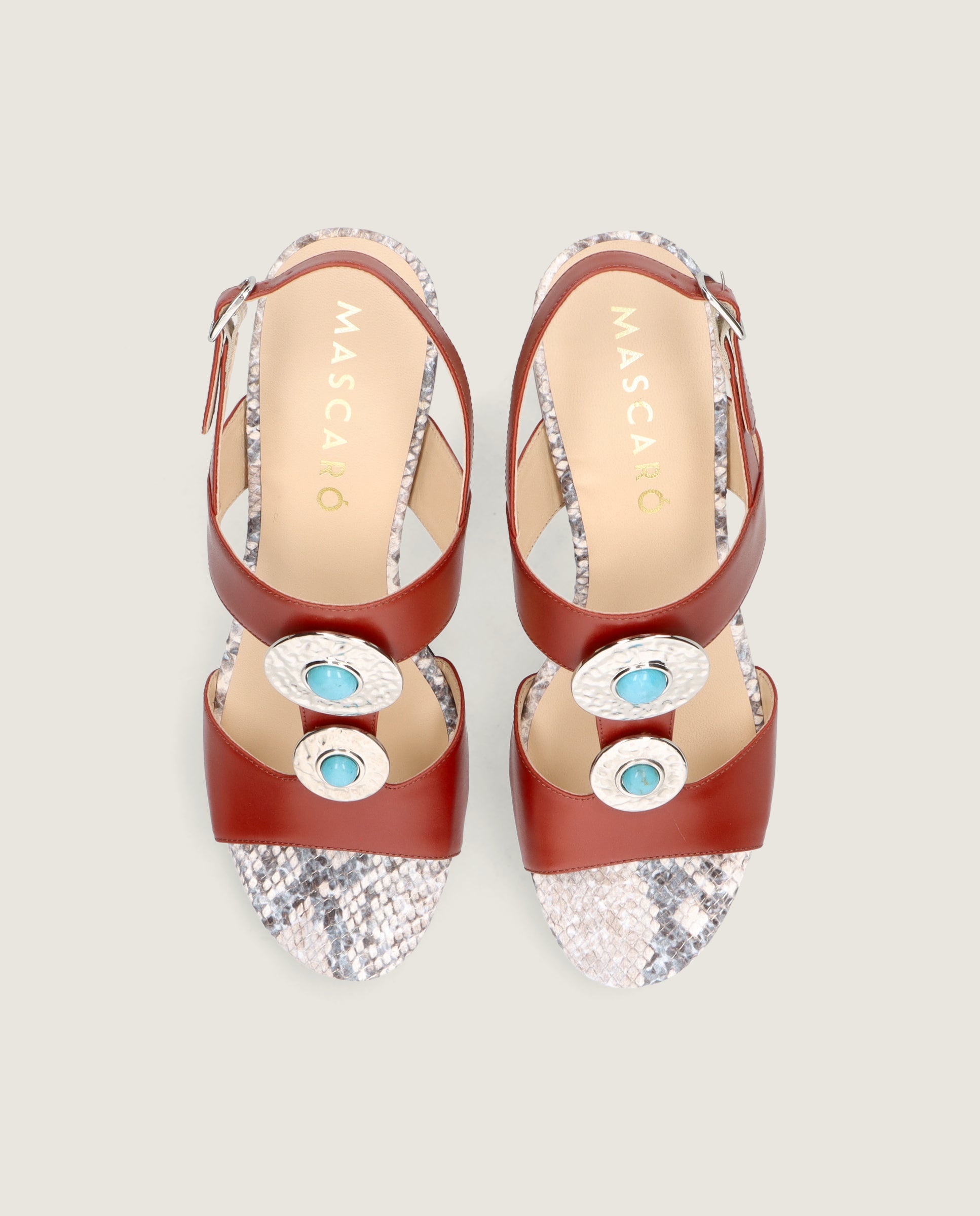 Sandalias Emilia Rojos Piel