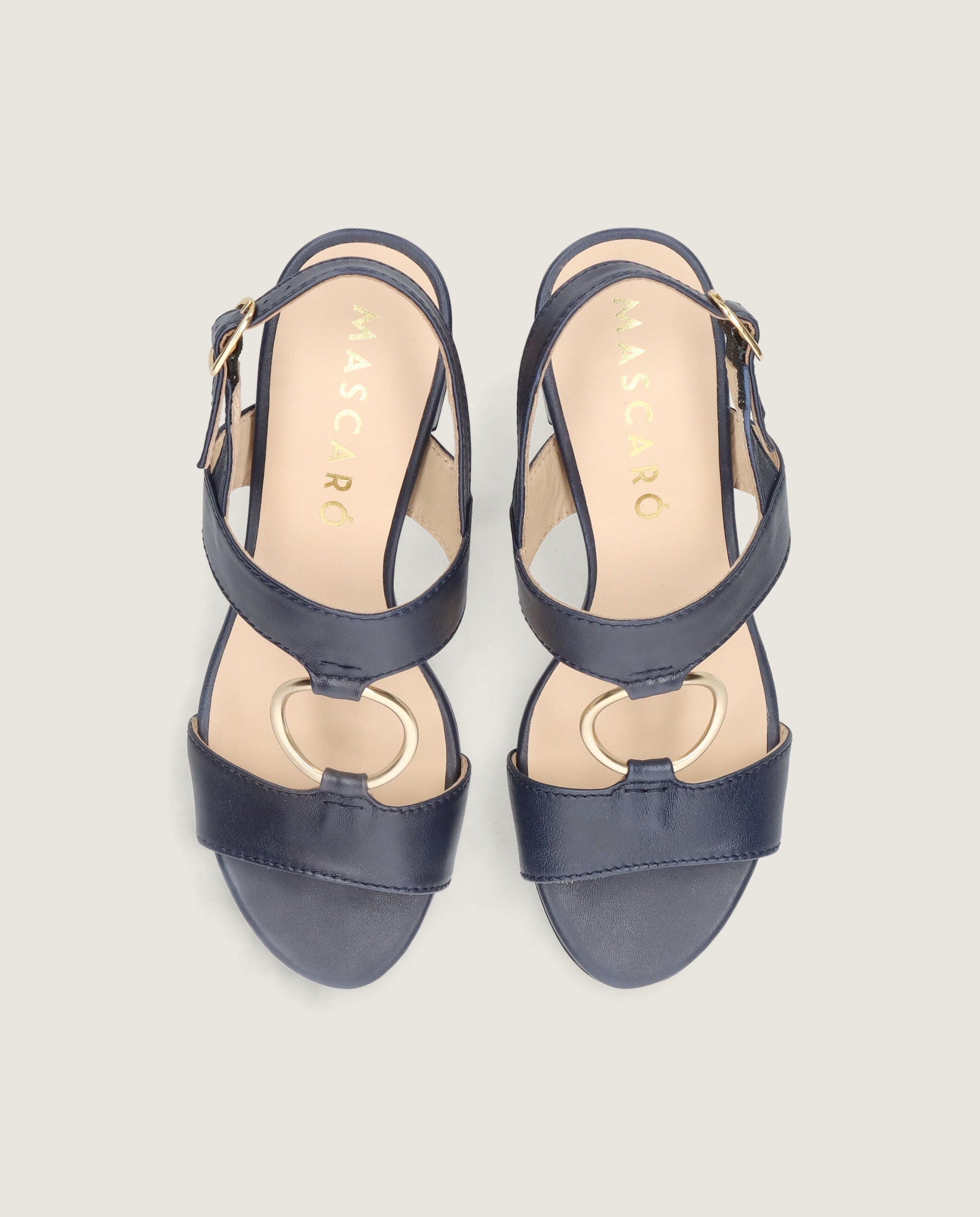 Sandalias Emilia Azules Piel