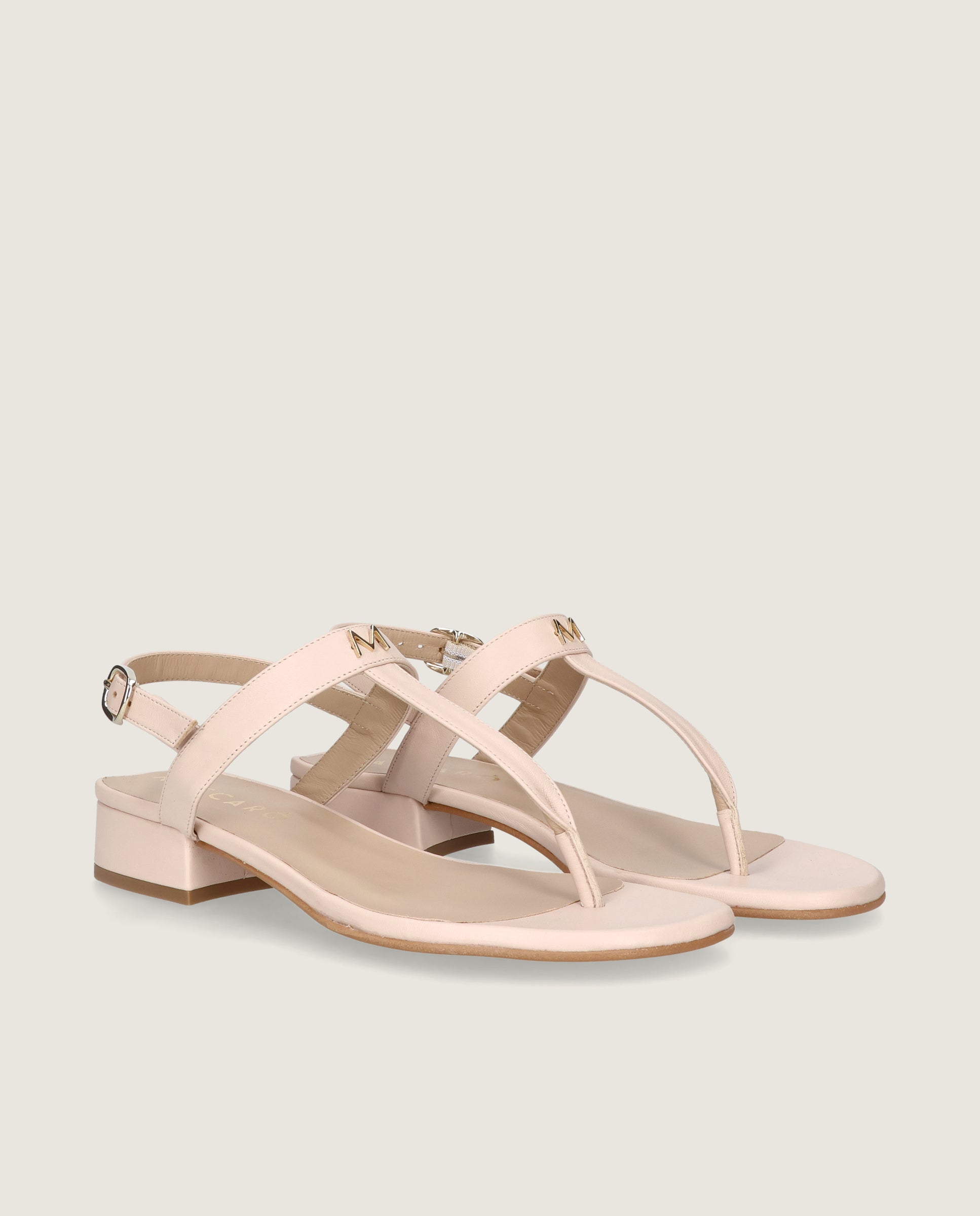 Imagen de Sandalias Amelie Rosas Piel por Mascaro