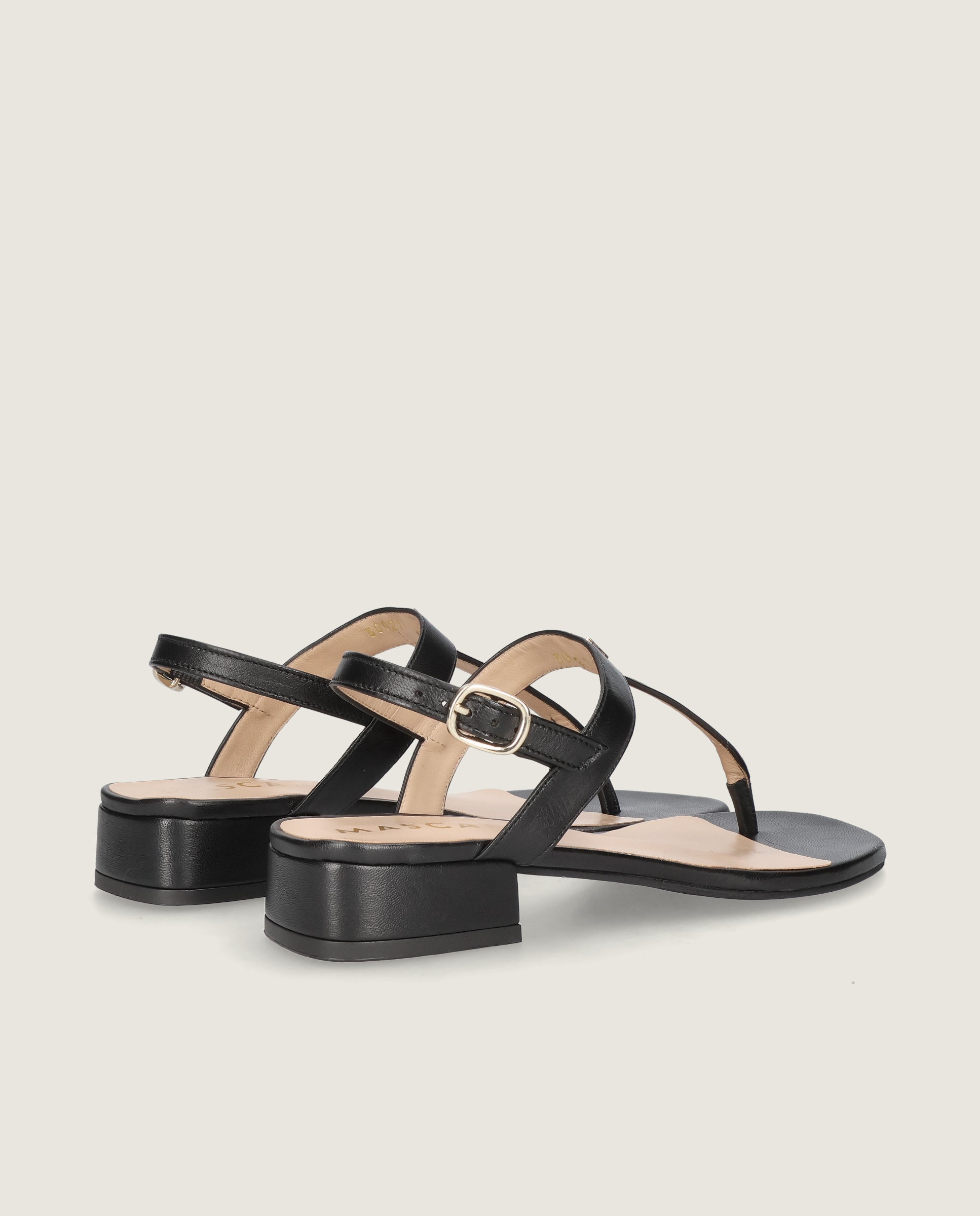 Sandalias Amelie Negros Piel