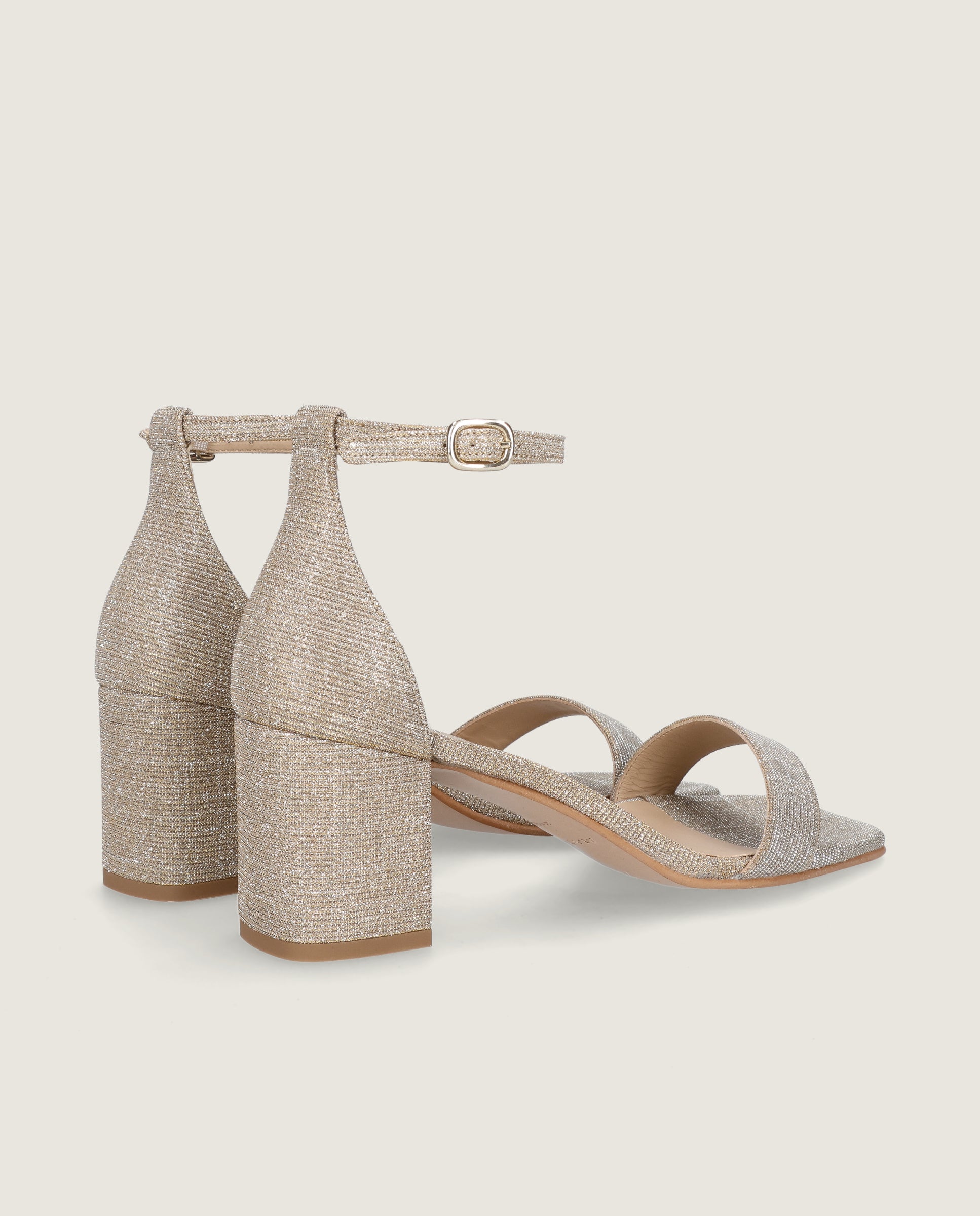 Annie Sandal in glitzy textile