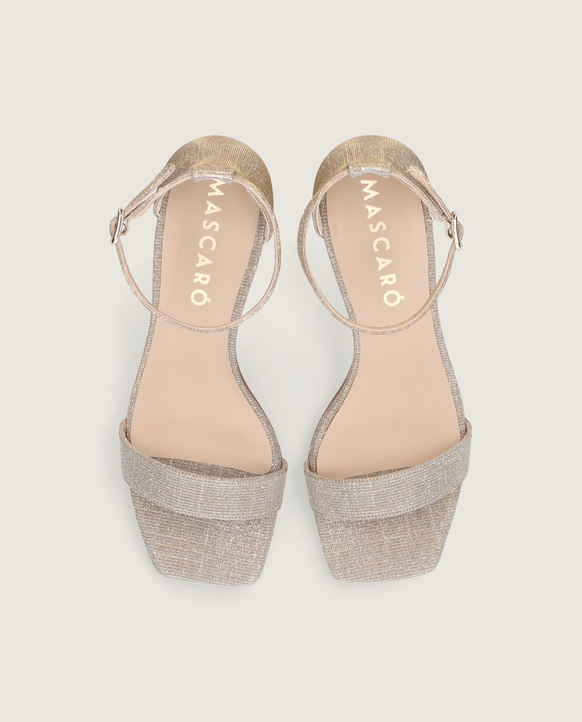 Alternative view of Annie Sandal in glitzy textile by Mascaro