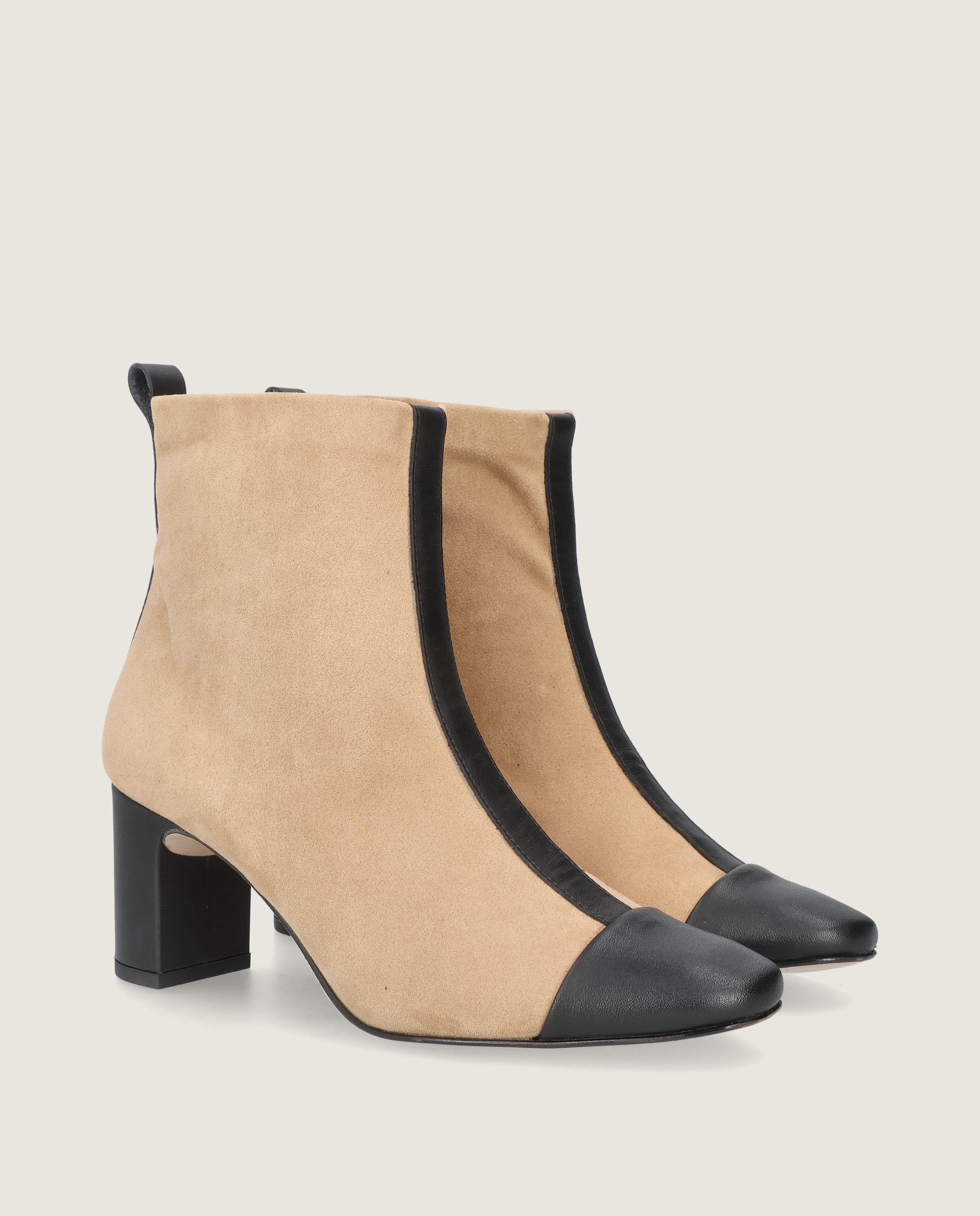 Botines Jolie Beiges Tejidos