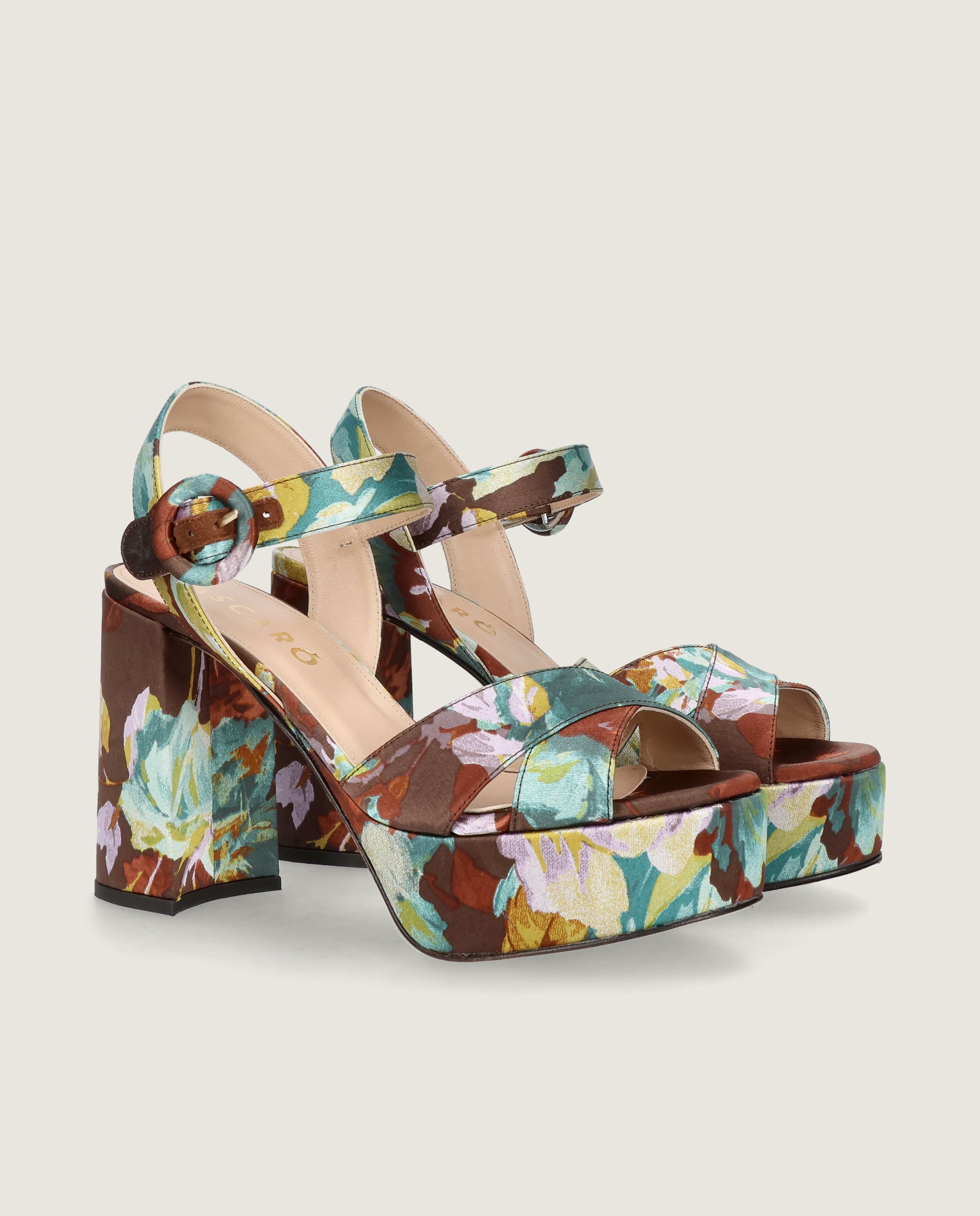 Sandalias Maris Marrones Tejidos