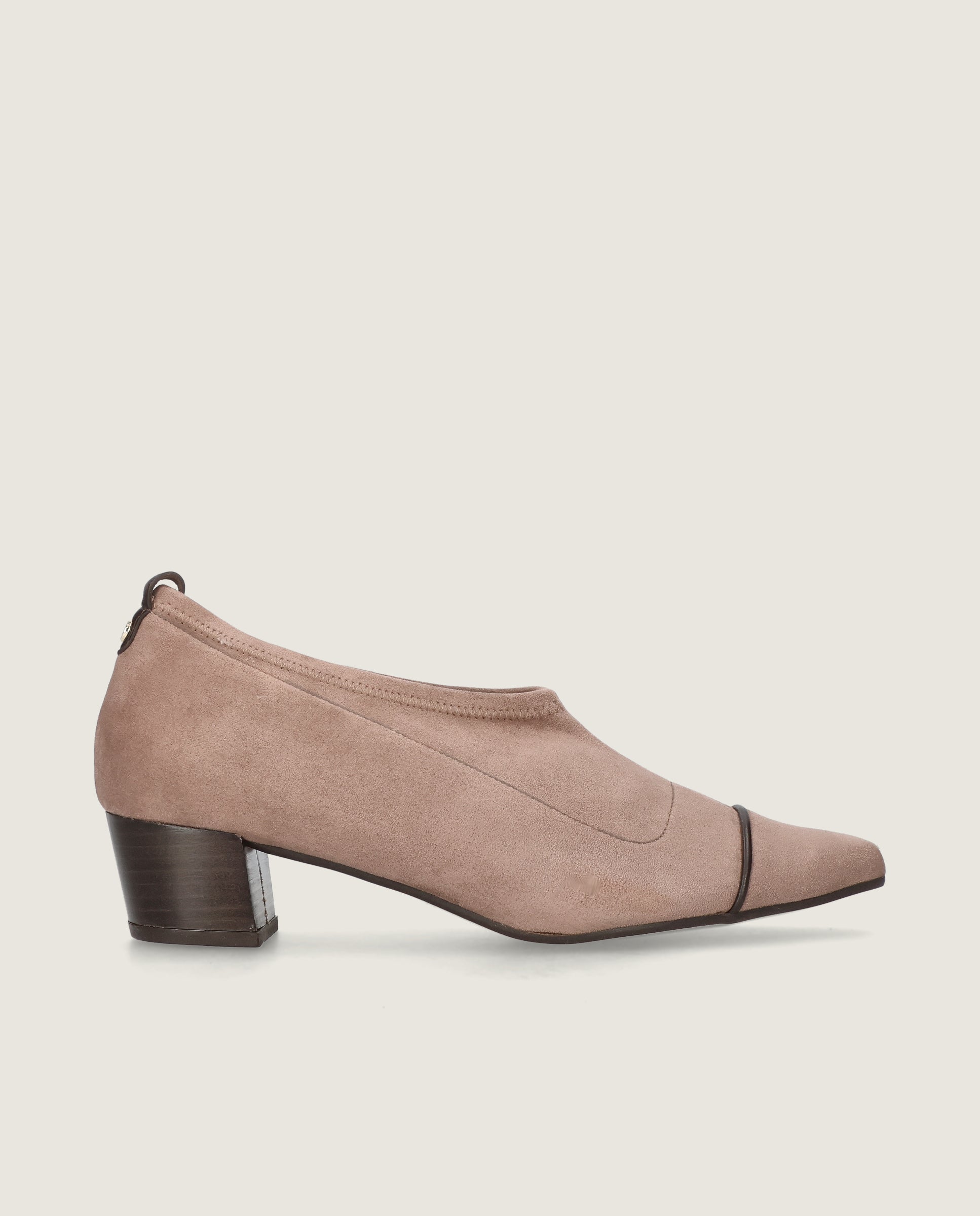 Zapatos Abotinados Greta Marrones Tejidos