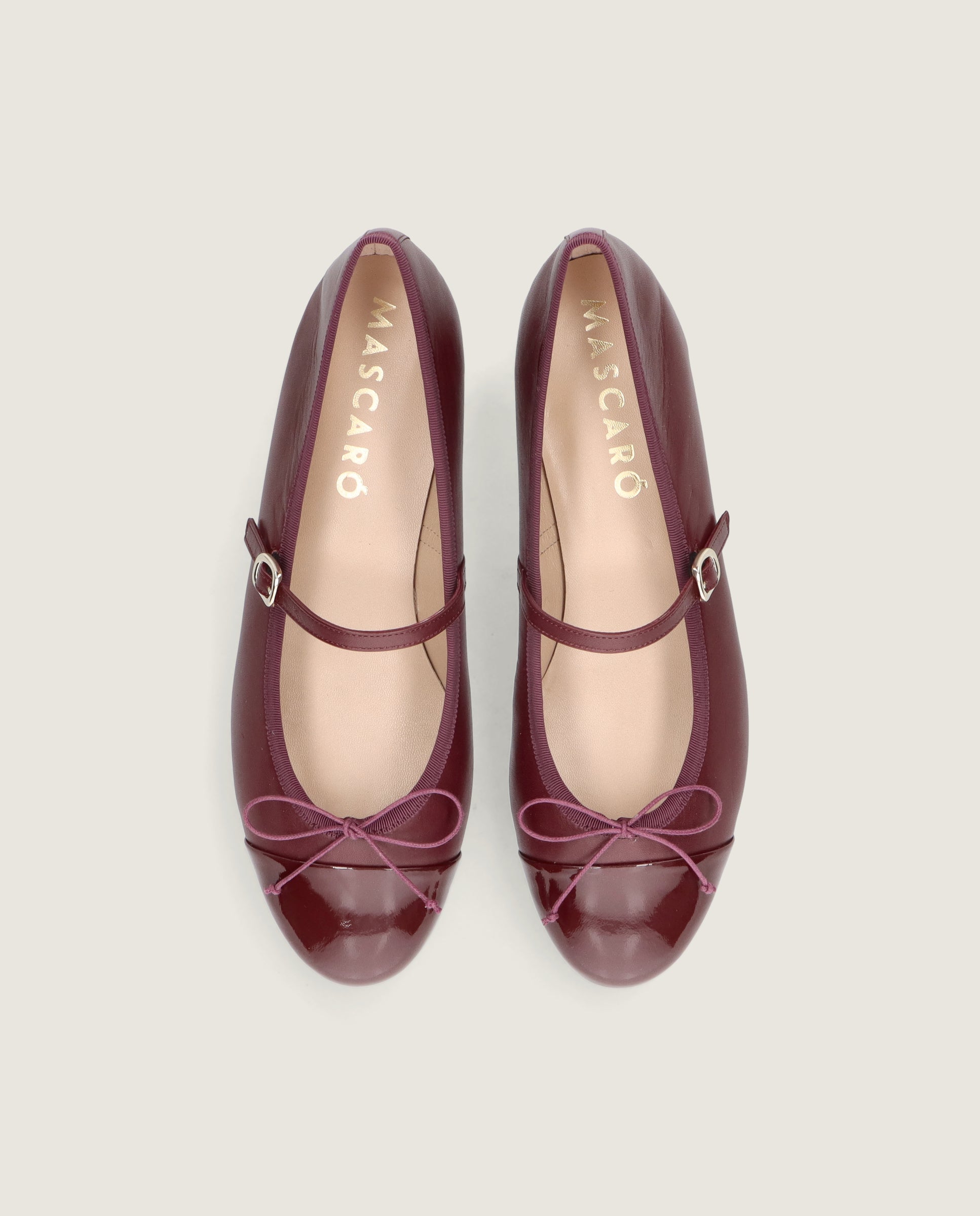 Alternative view of Bailarinas Audrey Rojos Piel by Mascaro