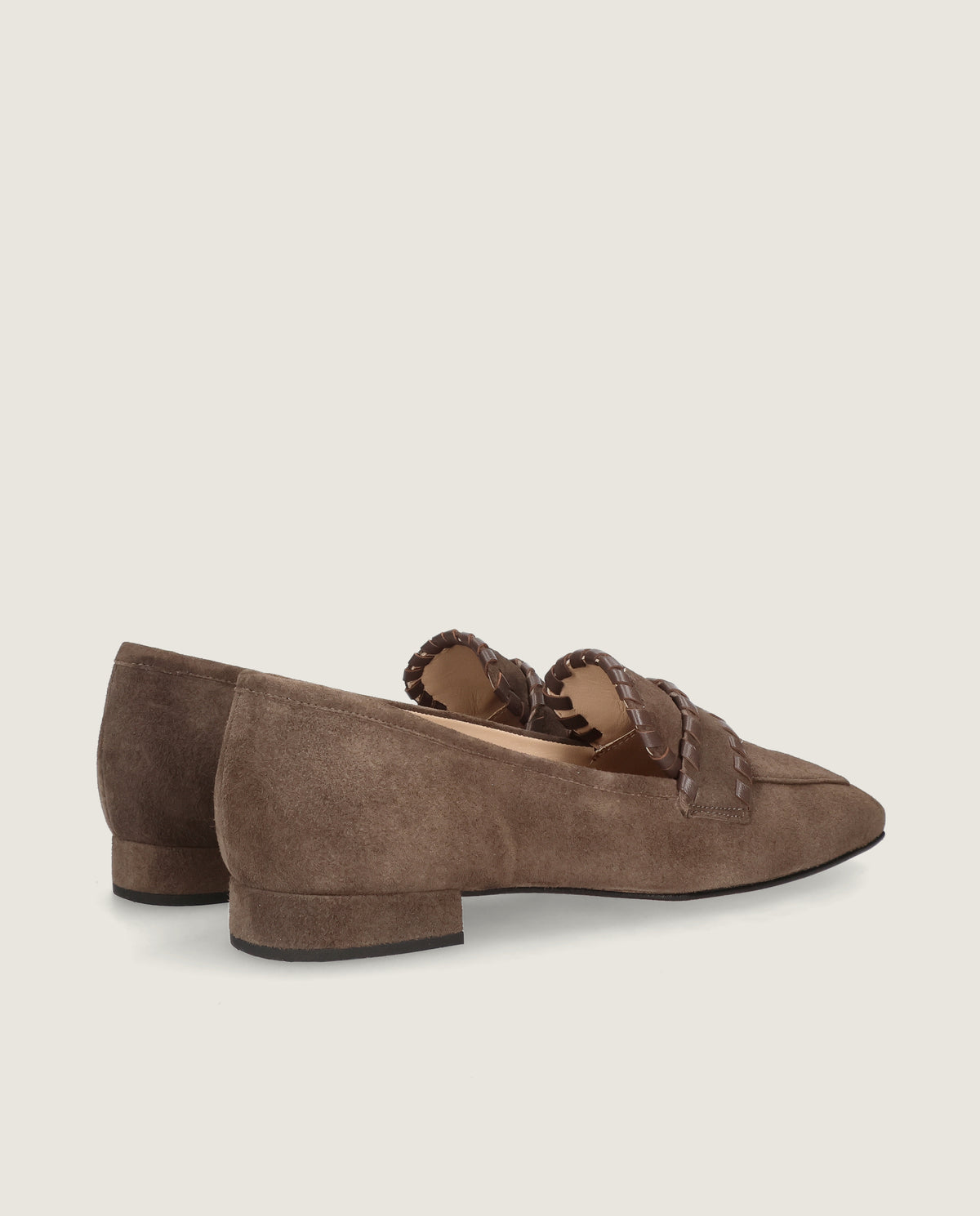 Mayra loafer in graubraunem wildleder
