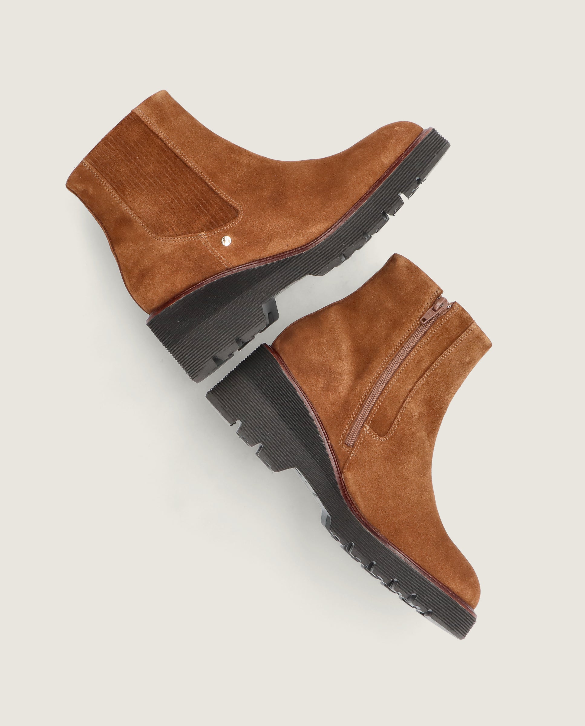 Botines Claudel Marrones Ante