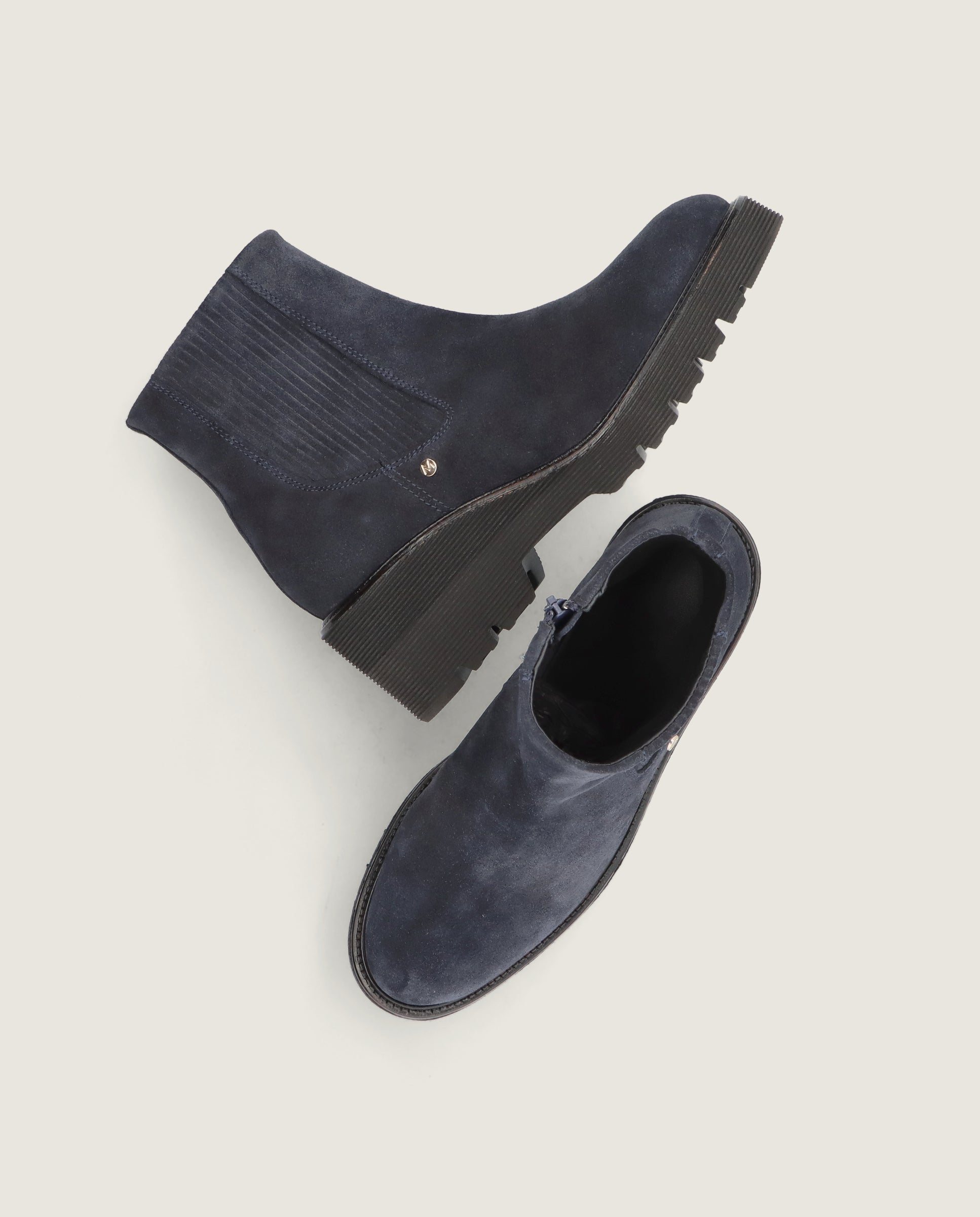 Botines Claudel Azules Ante