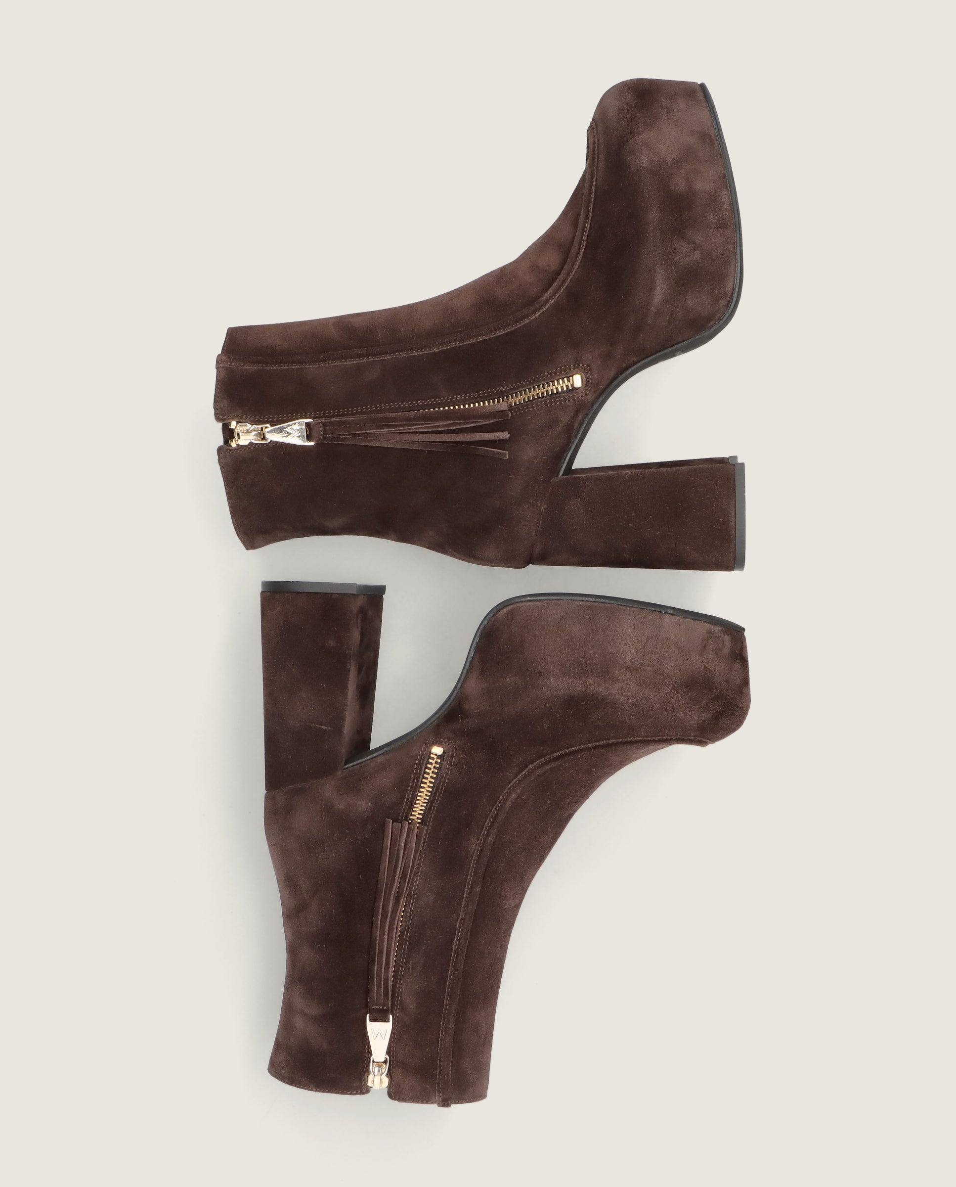 Botines Anna Marrones Ante