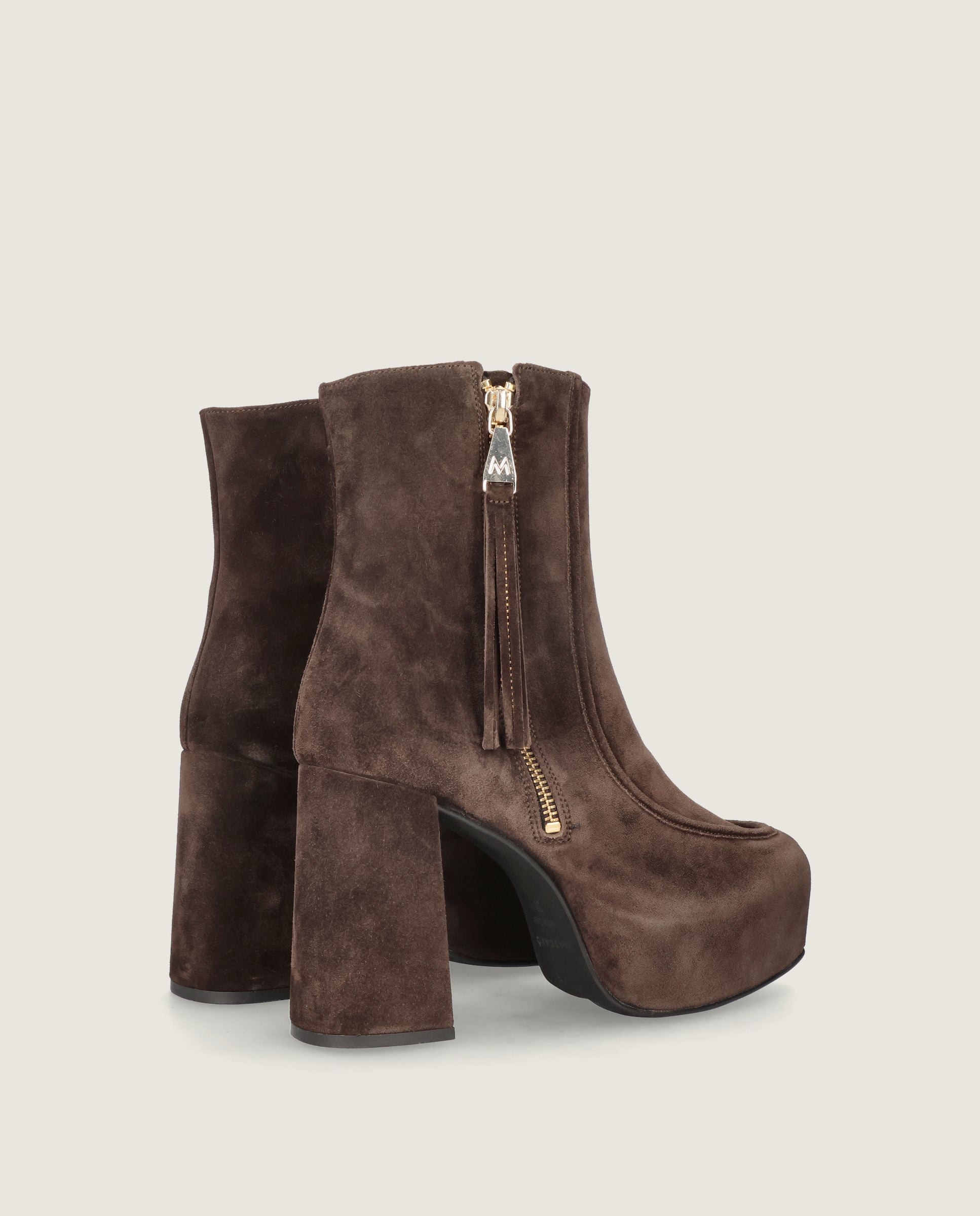 Botines Anna Marrones Ante