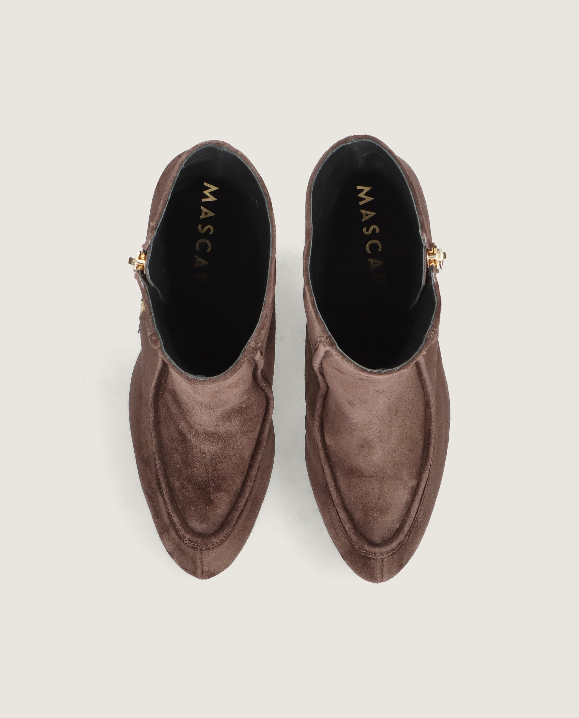 Botines Anna Marrones Ante