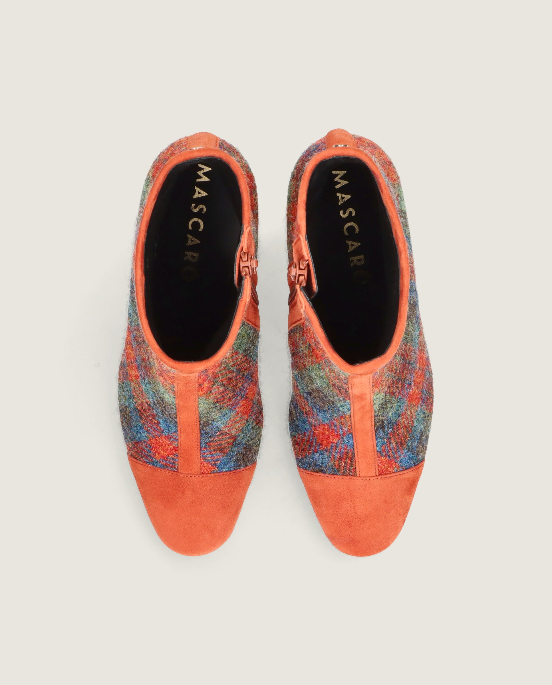 Botines Jolie Naranjas Tejidos