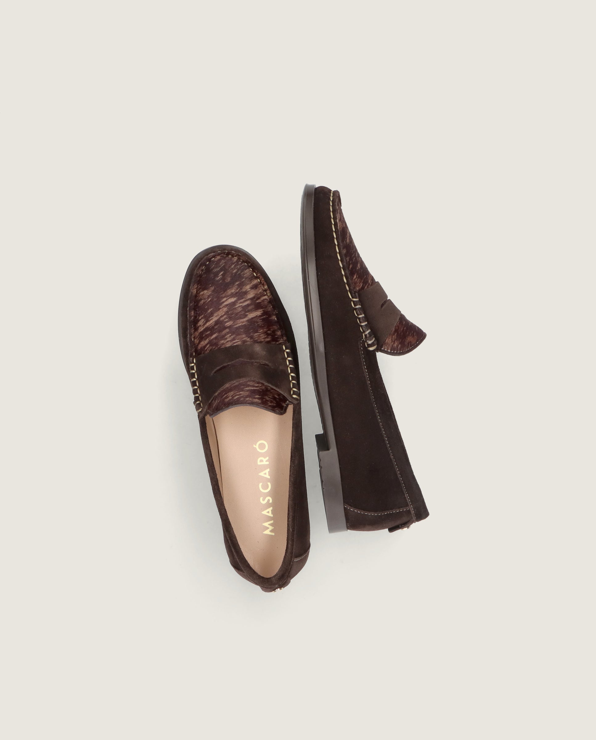 Mocasines Josephine Marrones Ante